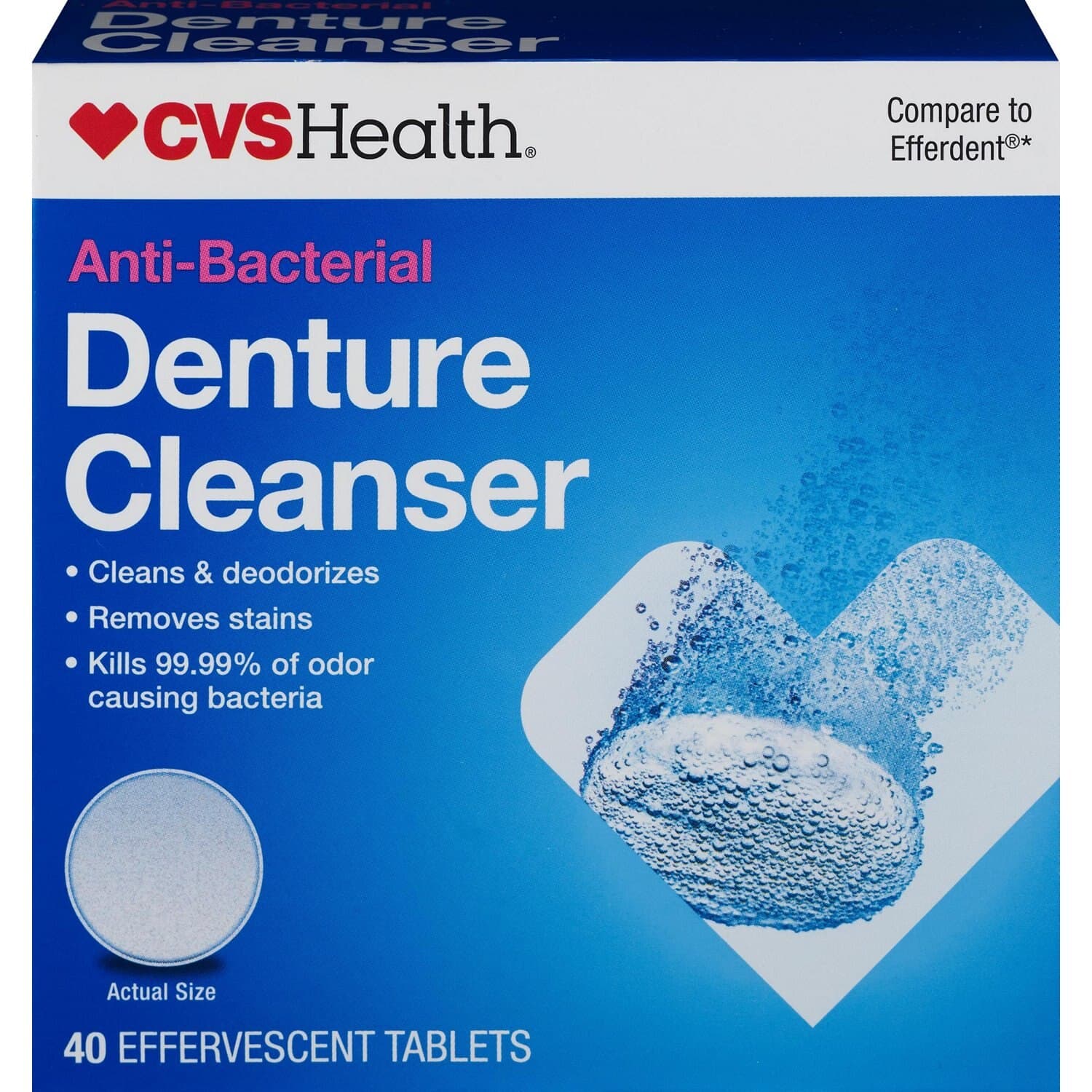 Picture of Denture Cleanser Effervescent Tablets, 40 CT