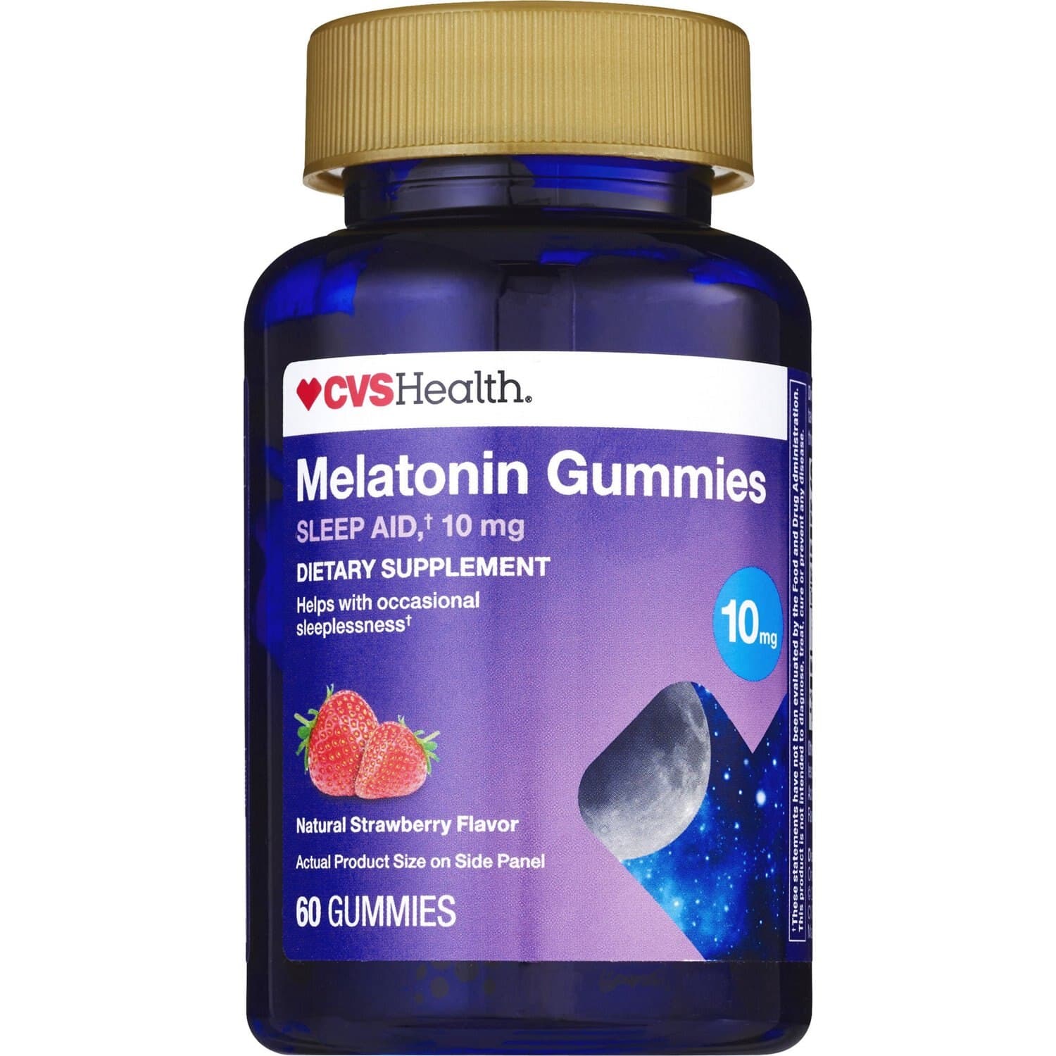 Picture of Melatonin 10mg Gummies Strawberry, 60 CT