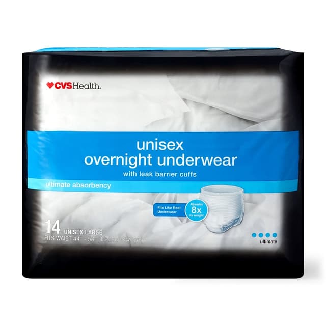 Picture of Unisex Overnight Underwear, l, 14 CT