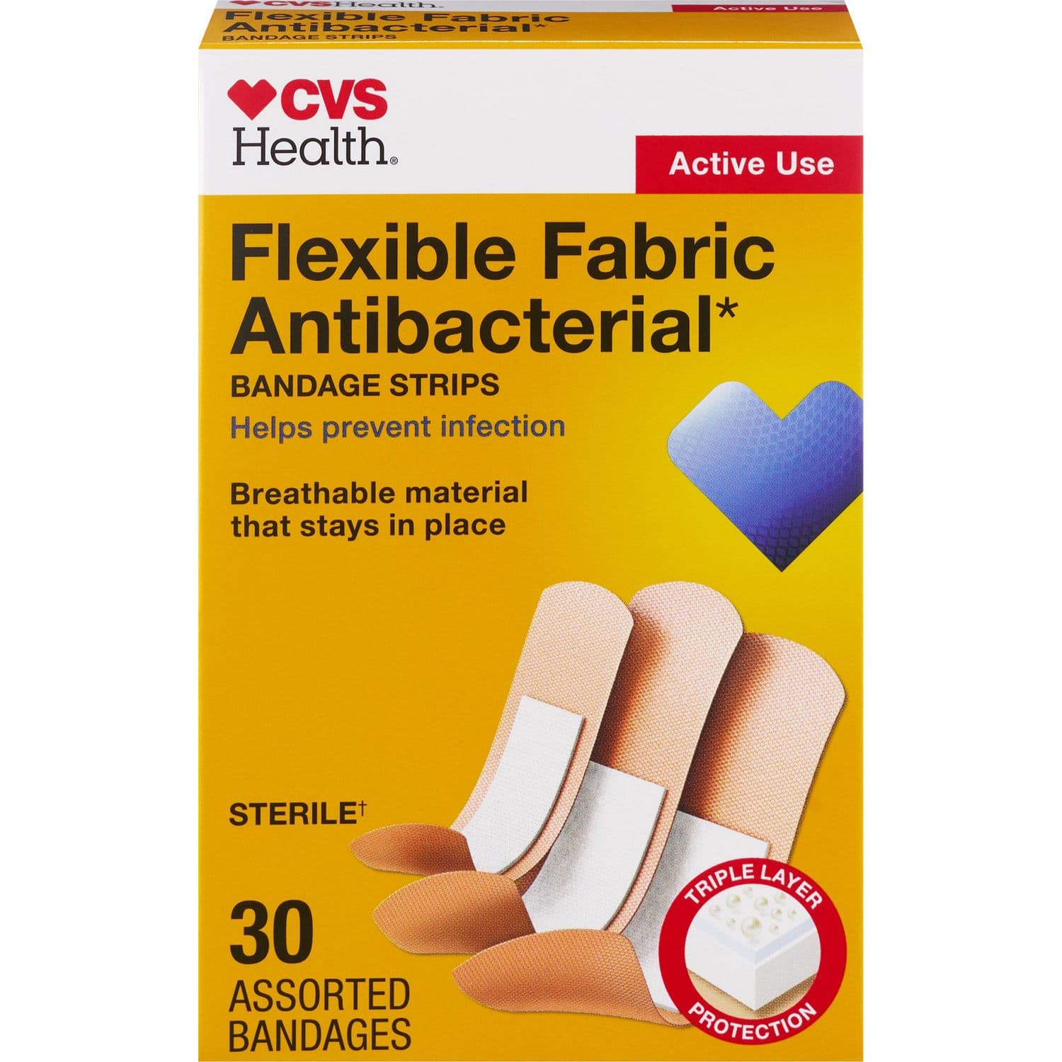 Picture of Flexible Fabric Assorted Bandages, 30 CT