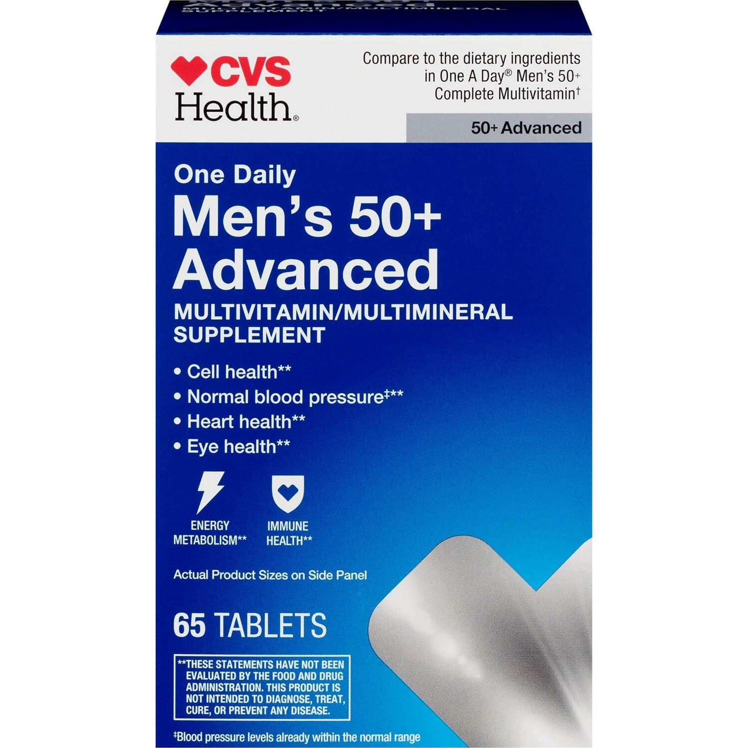 Picture of Men's 50+ Advanced Multivitamin Tablets, 65 CT