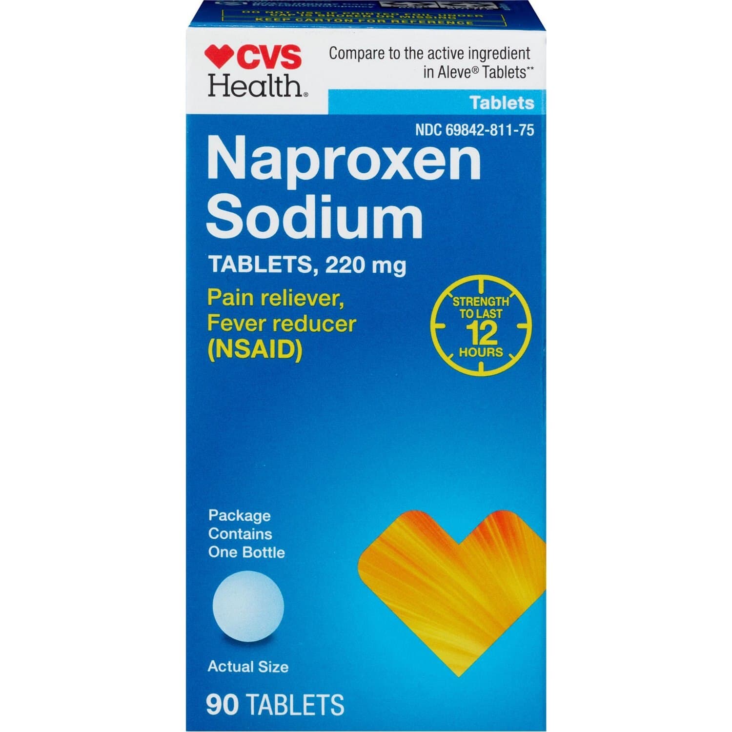 Picture of Naproxen Sodium 220mg Tablets, 200 CT