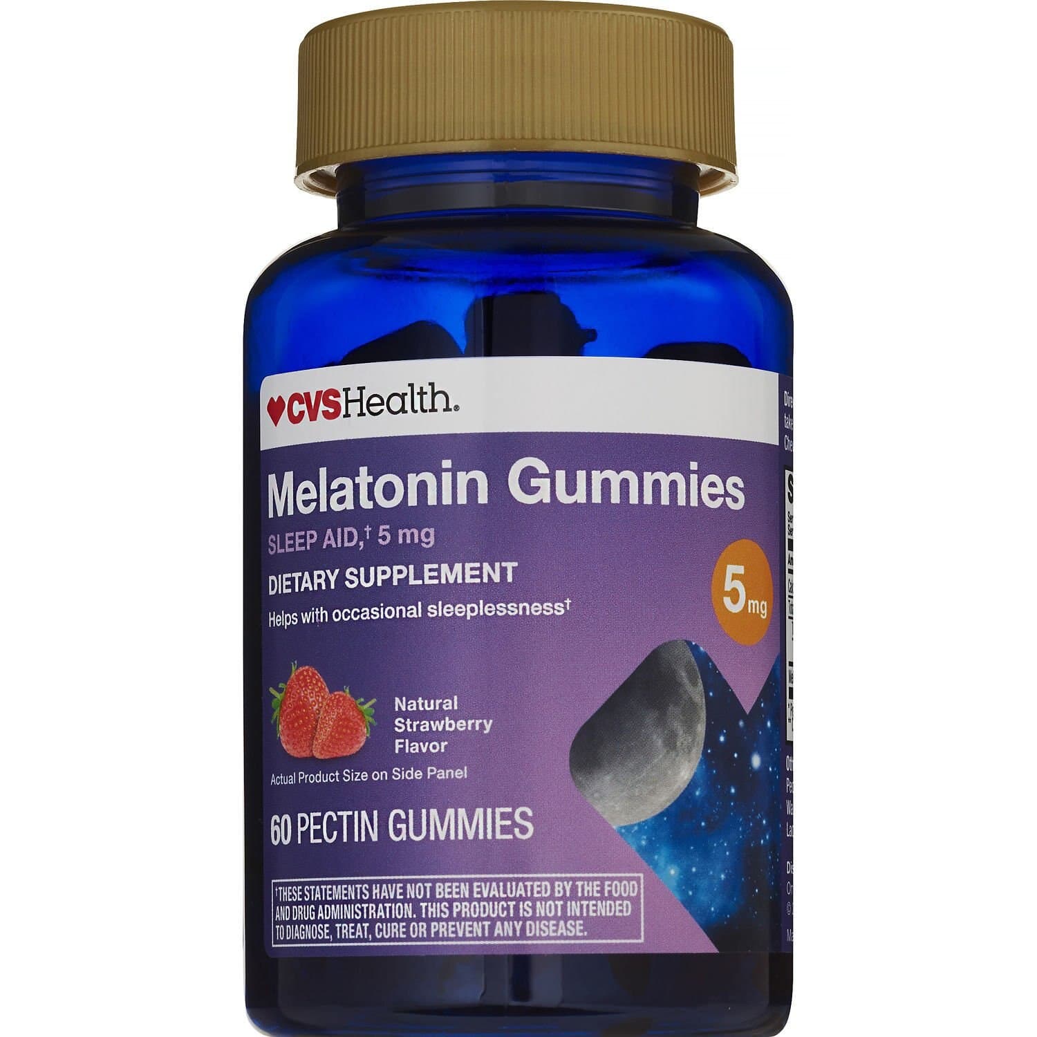 Picture of Melatonin 5mg Gummies Strawberry, 60 CT
