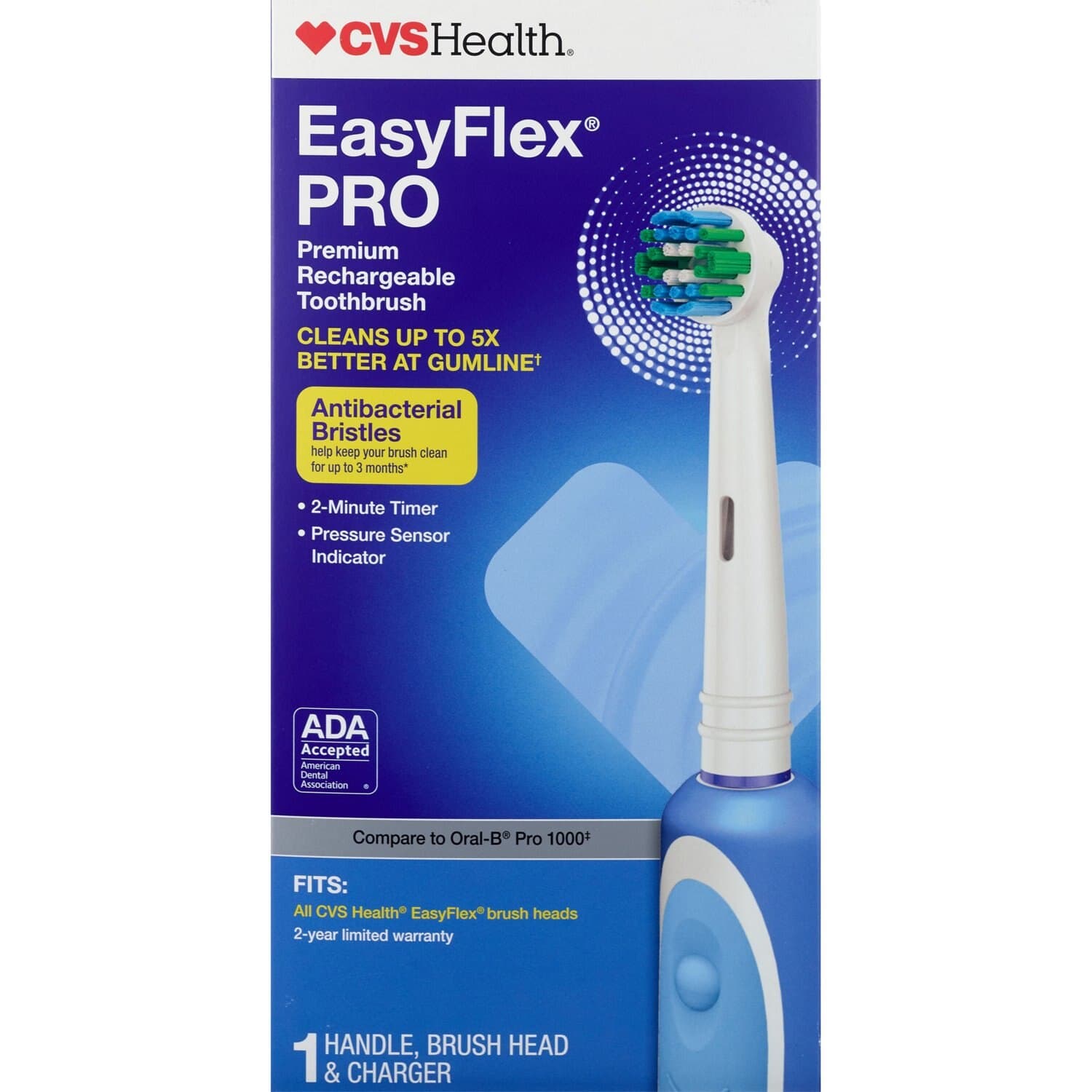 Picture of Easyflex Pro Premium Rechargeable Toothbrush, 1 CT