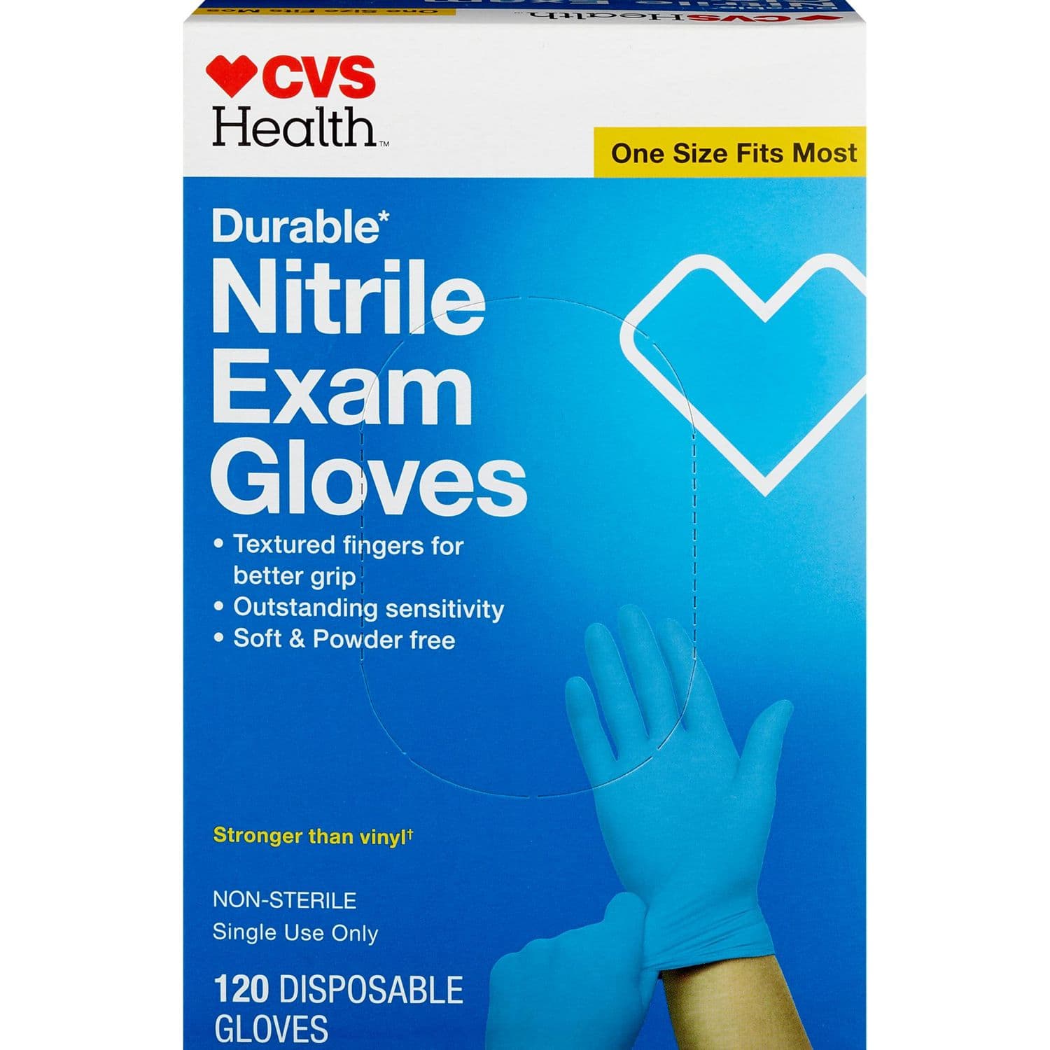 Picture of Nitrile Exam Gloves One Size Fits Most, 100 CT