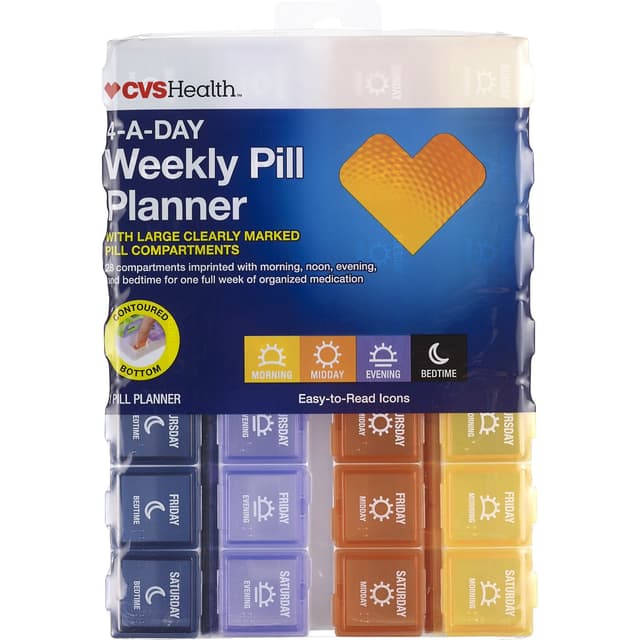 Picture of 4-A-Day Weekly Pill Case, 1 CT