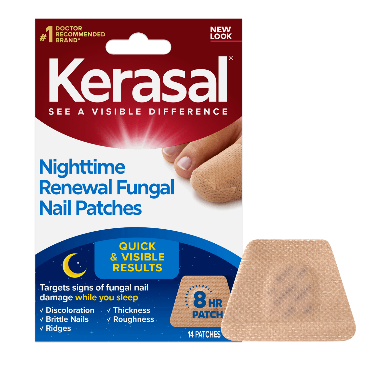 Picture of Kerasal Nighttime Fungal Nail Renewal Patches, 14 CT