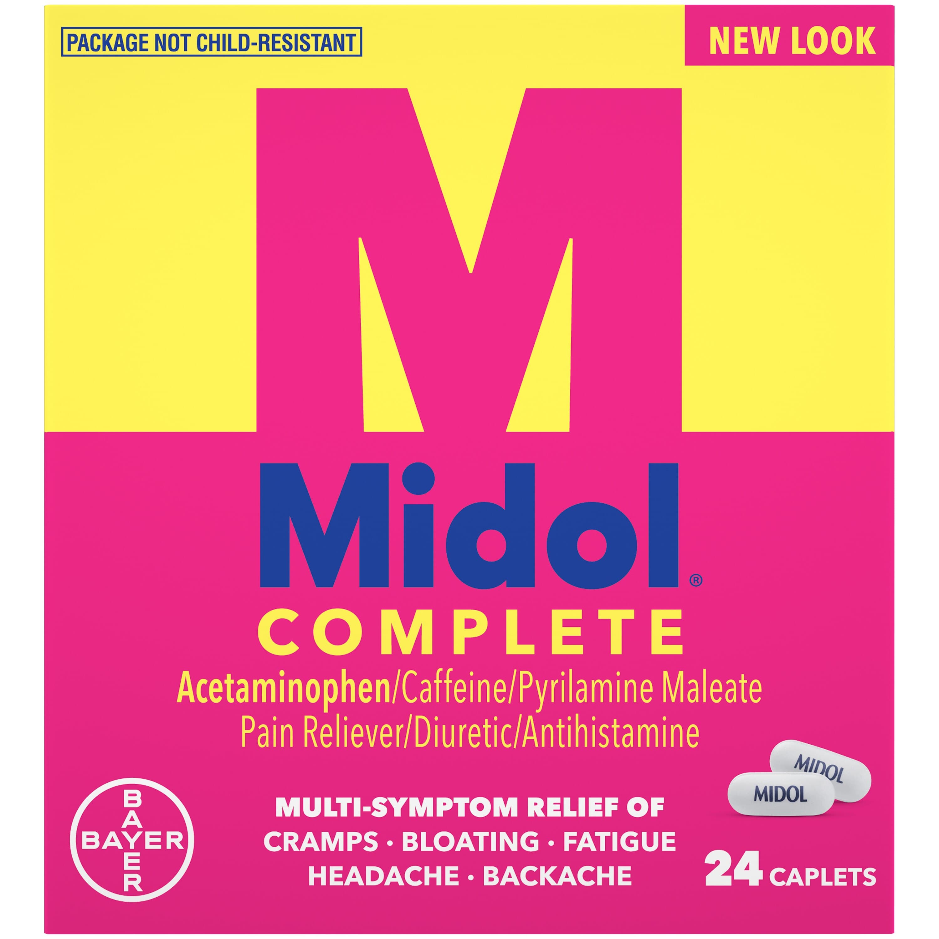 Picture of Midol Complete Max Strength Menstrual Relief Caplets, 24 CT