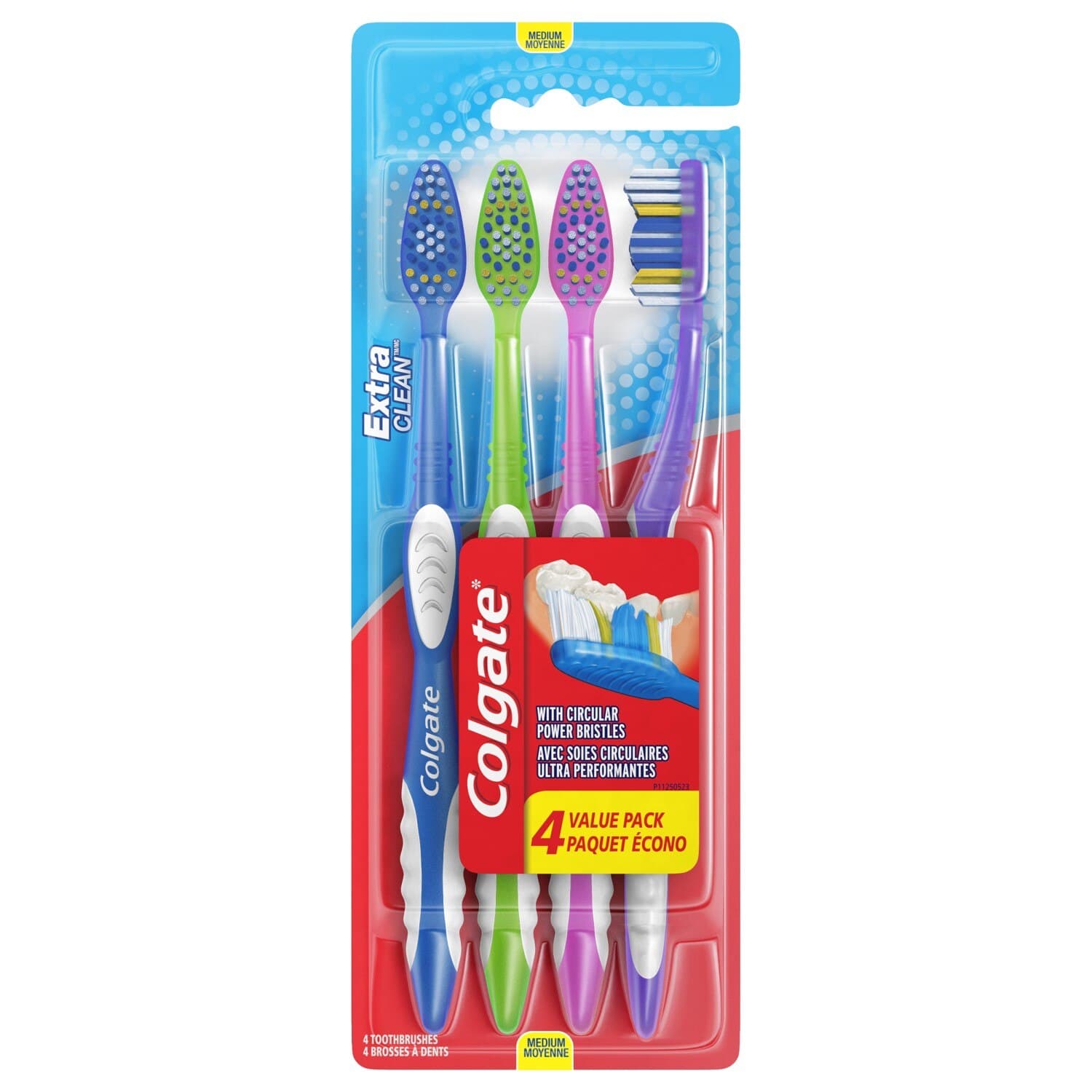Picture of Colgate Extra Clean Toothbrushes, 4 CT