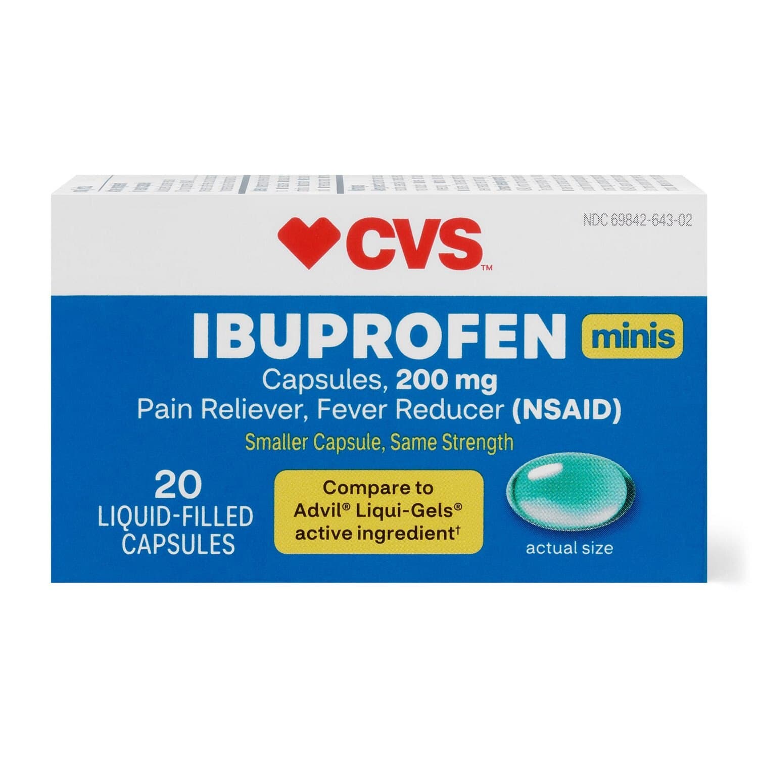 Picture of Ibuprofen 200mg Softgels, 200 CT
