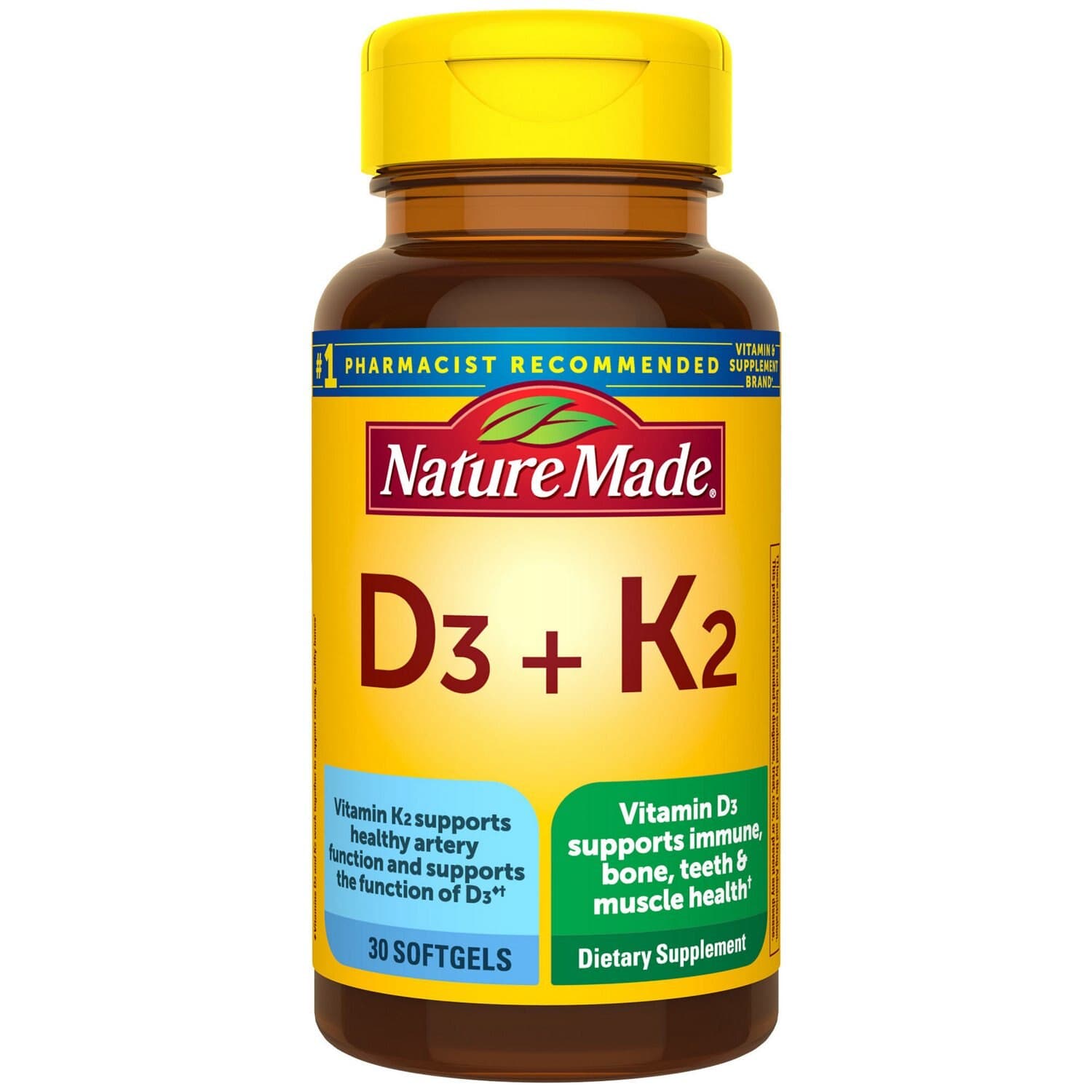 Picture of Nature Made Vitamin D3 & K2 Softgels, 30 CT