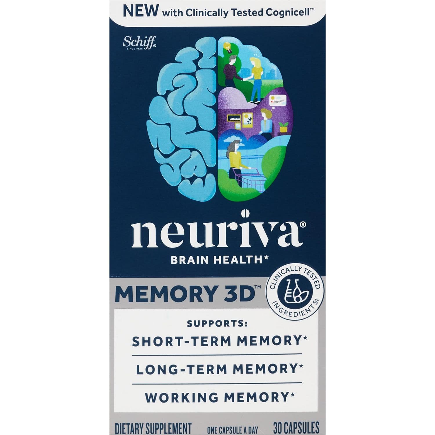 Picture of Neuriva Memory Support 3d Capsules, 30 CT