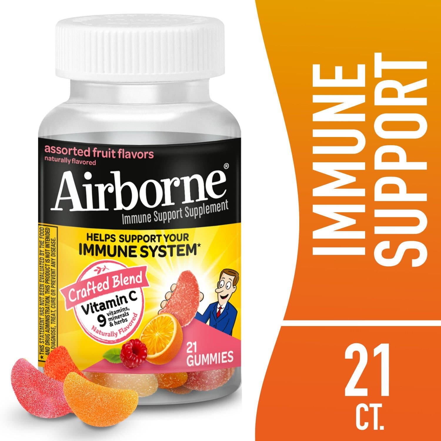 Picture of Airborne Gummies, Assorted Fruit, 42 CT