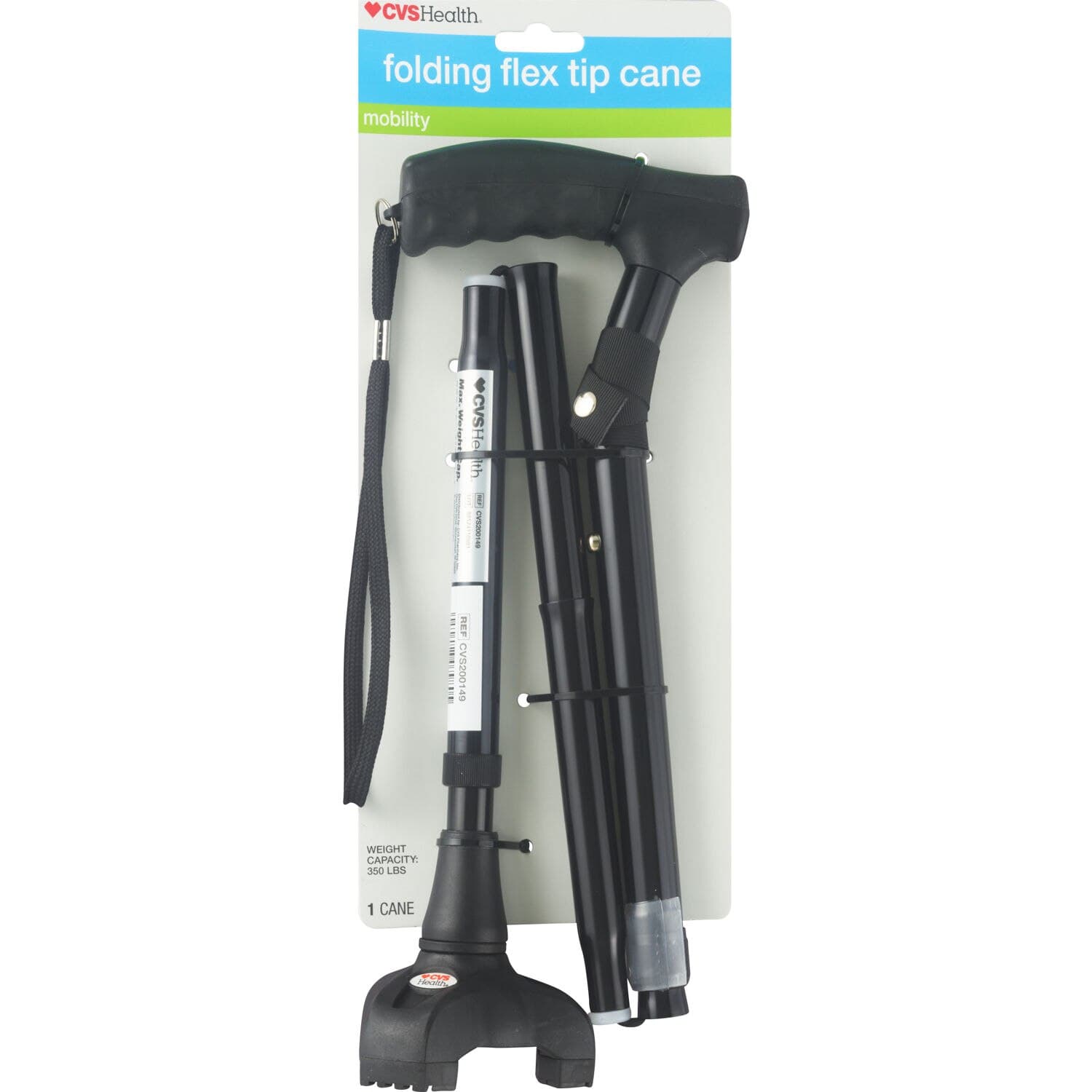 Picture of Folding Cane Black, 1 CT