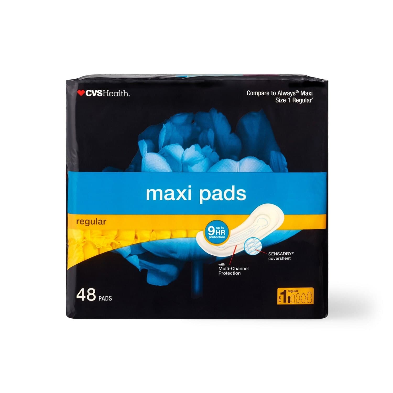 Picture of Maxi Pads Regular, 48 CT