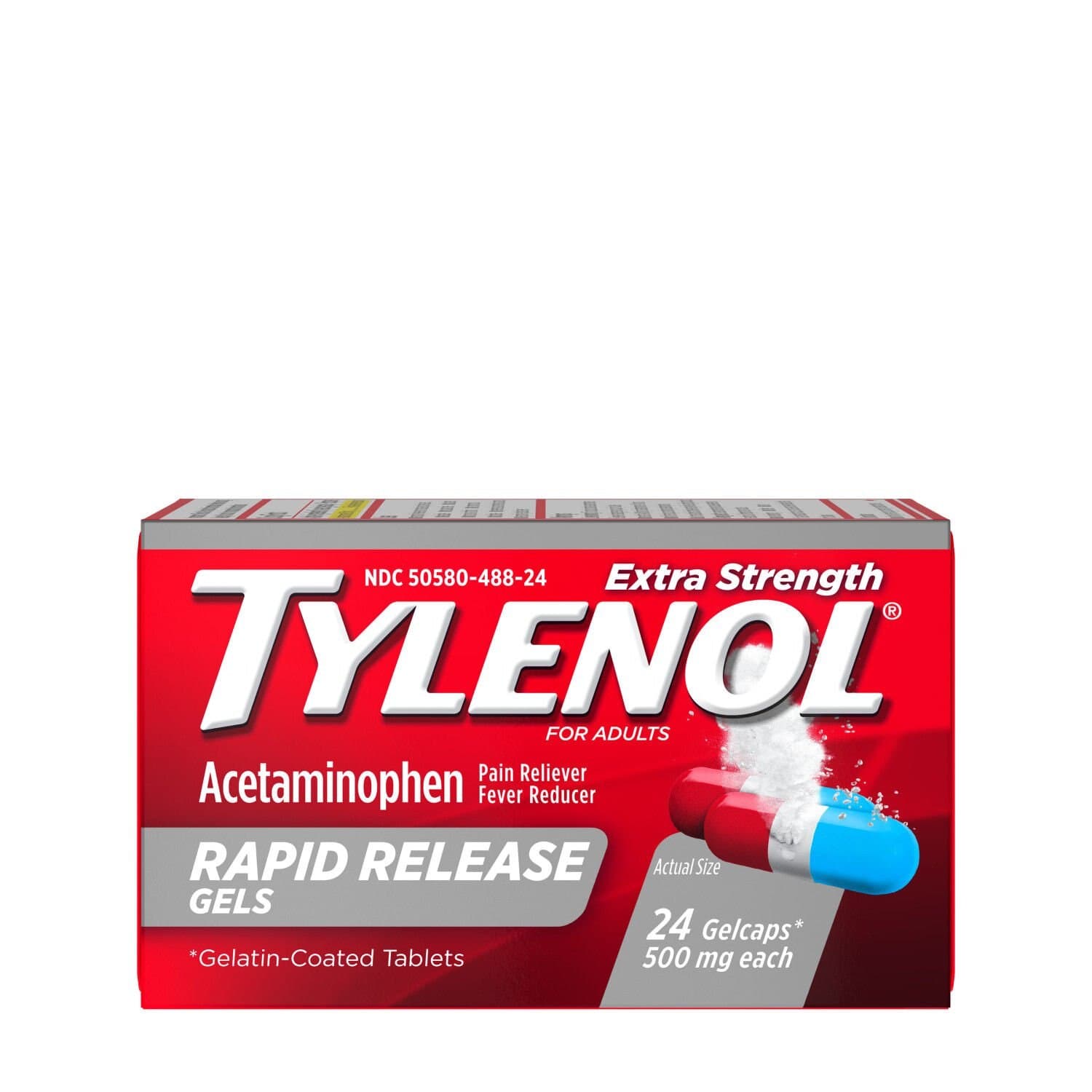 Picture of Tylenol Rapid Release Extra Strength Gels, 24 CT
