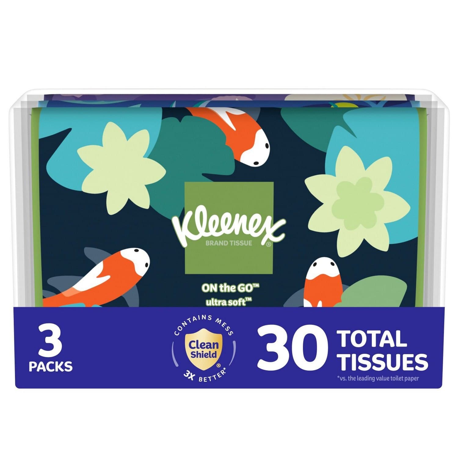 Picture of Kleenex Slim Pack Tissue 3 Pack, 10 CT