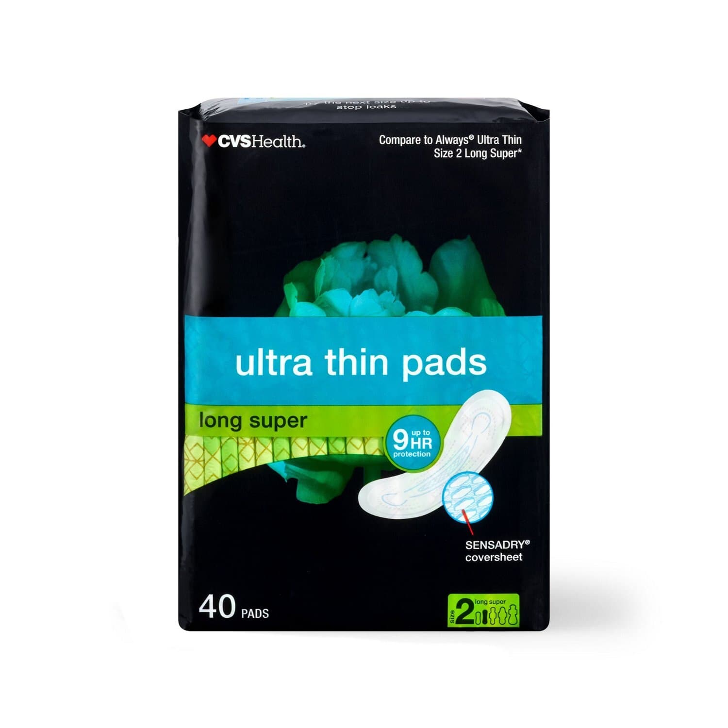 Picture of Ultra Thin Pads Long Super, 40 CT