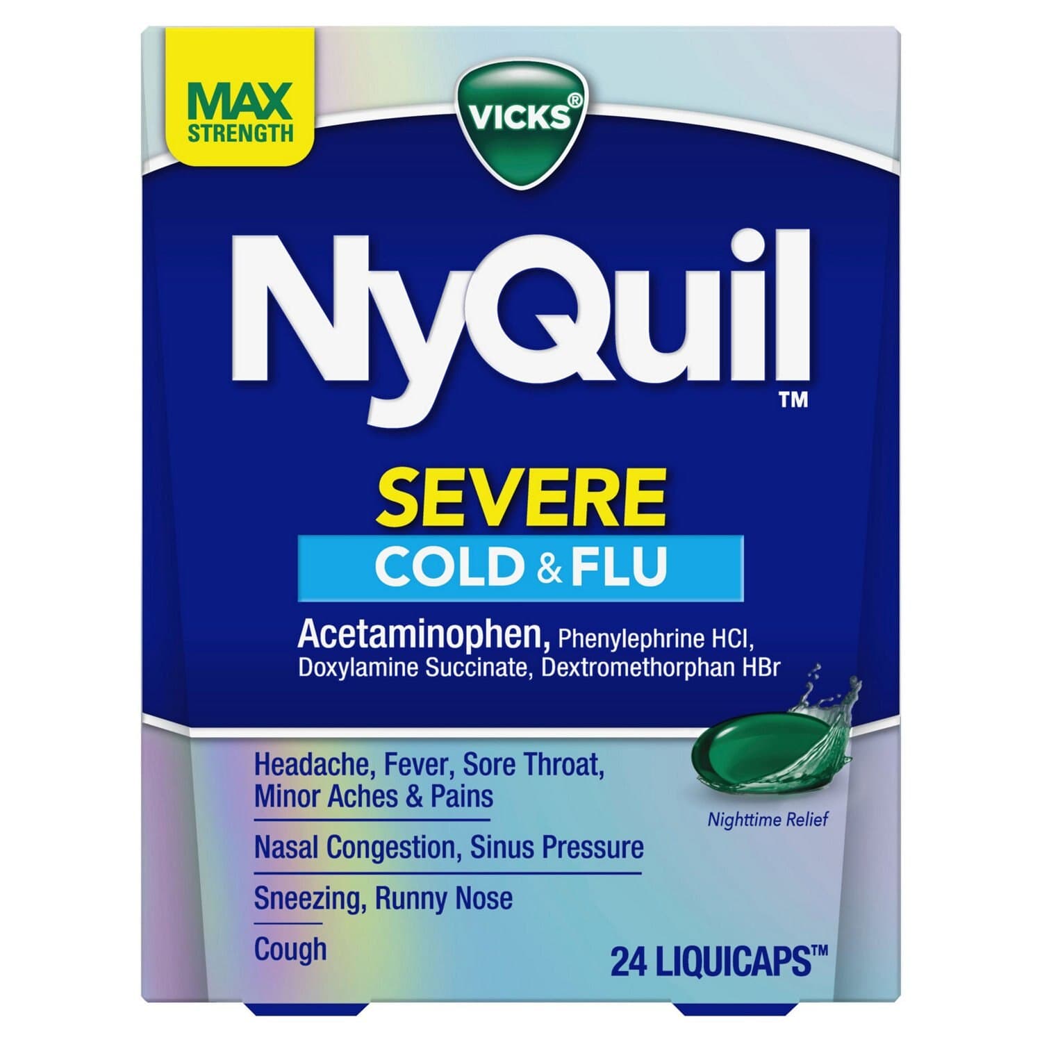 Picture of Vicks Nyquil Severe Liquicaps, 24 CT
