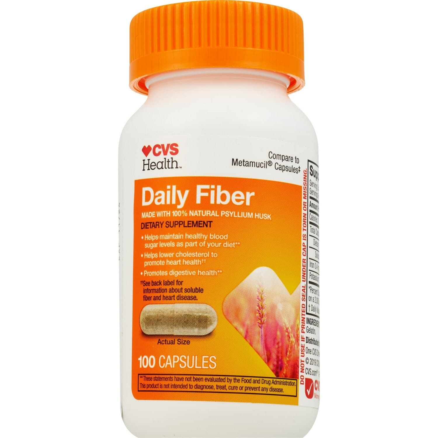 Picture of Daily Fiber Capsules, 320 CT