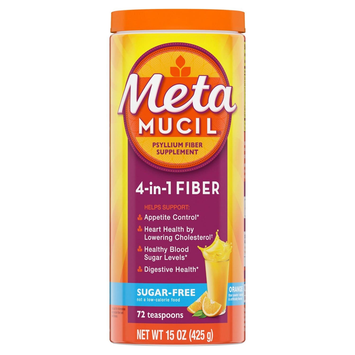 Picture of Metamucil Sugar Free Fiber Supplement, 15 OZ