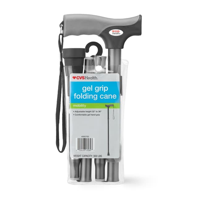 Picture of Gel Grip Folding Cane Black, 1 CT