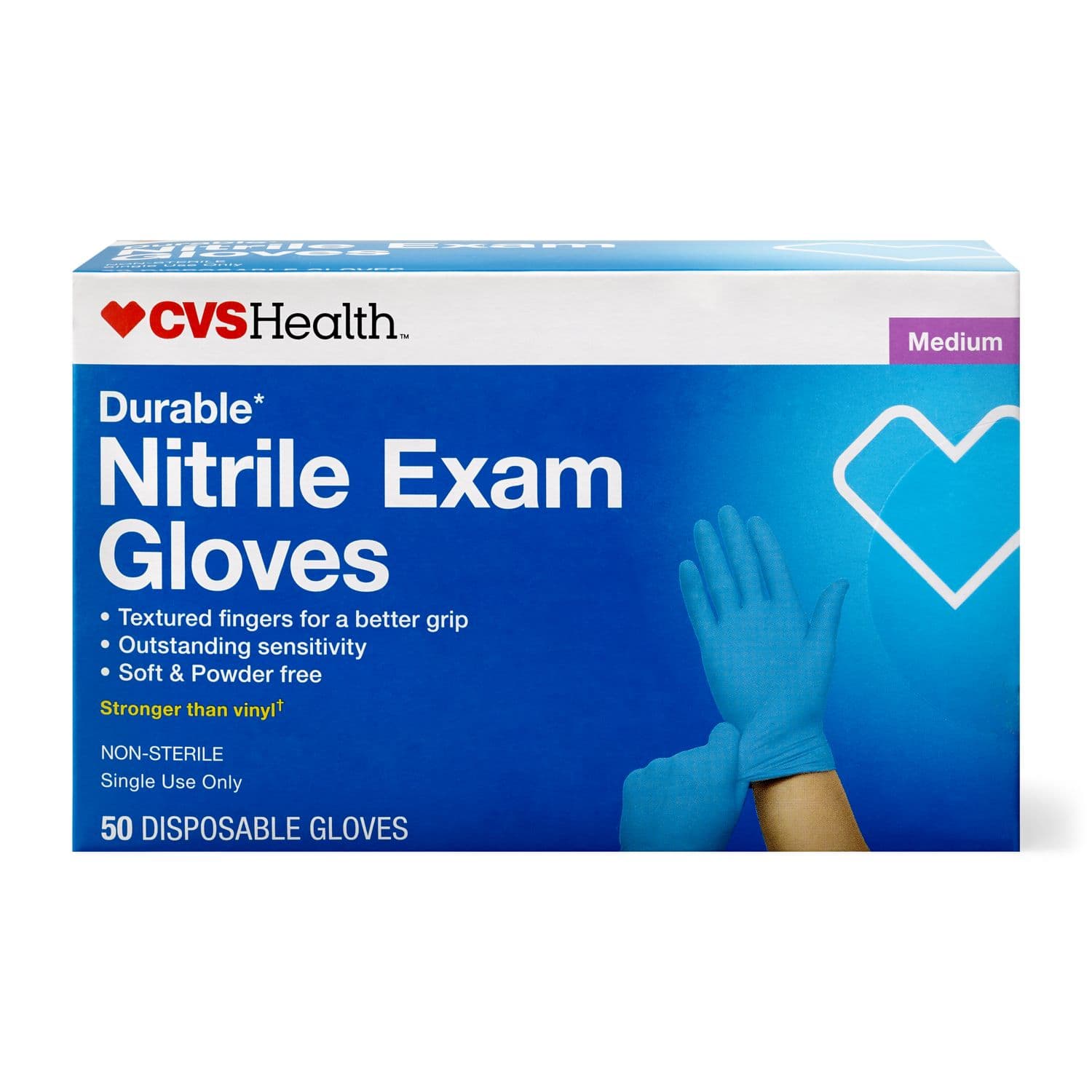 Picture of Nitrile Exam Gloves Large, 50 CT