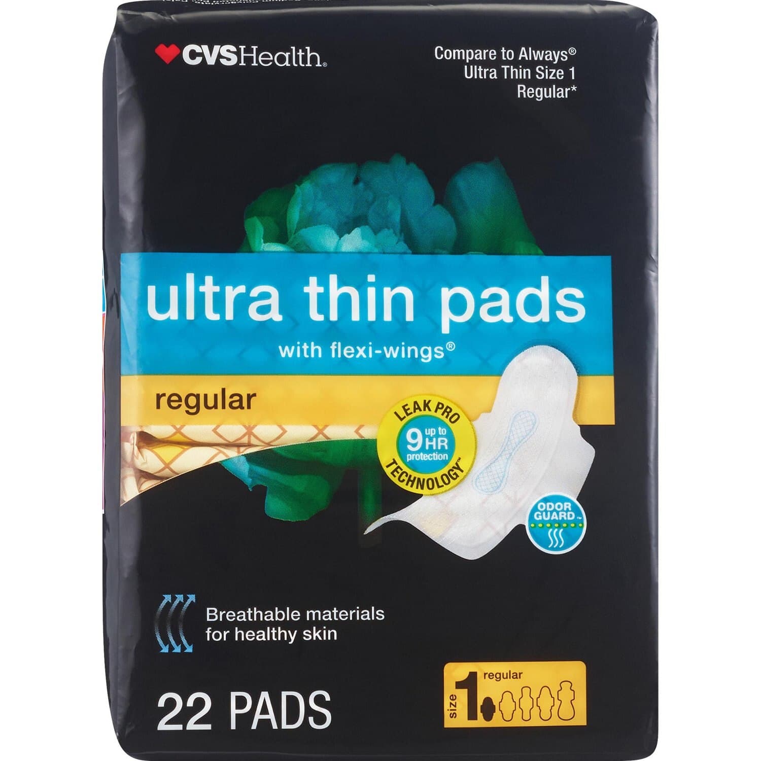 Picture of Ultra Thin Pads with Wings Regular, 36 CT