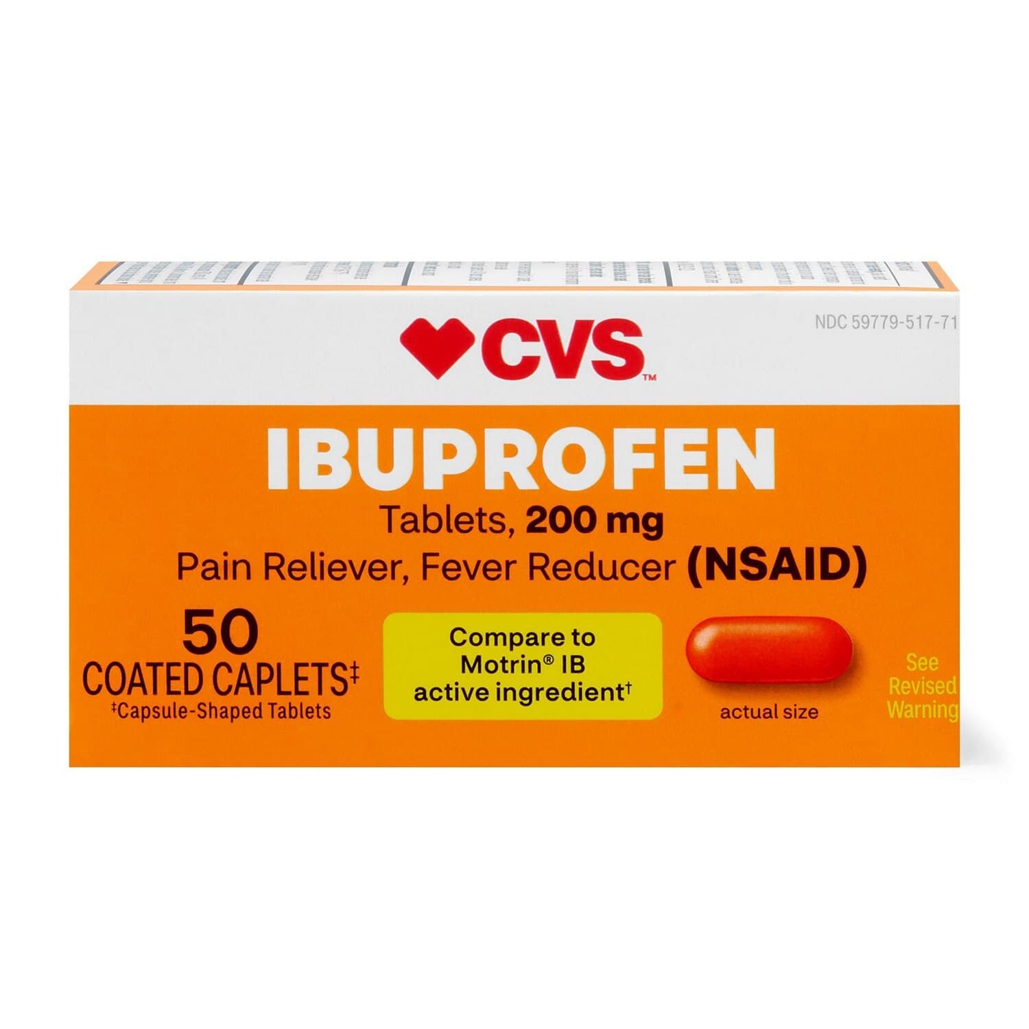 Picture of Ibuprofen 200mg Caplets, 100 CT