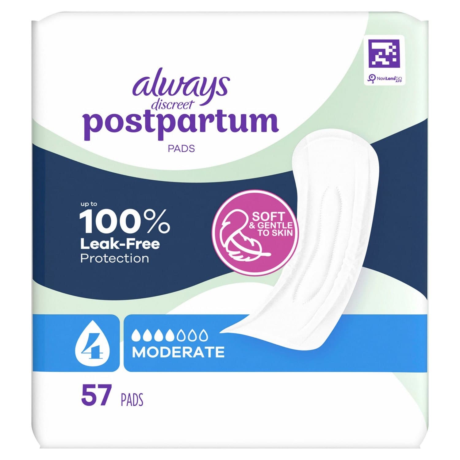 Picture of Always Discreet Postpartum, 57 CT