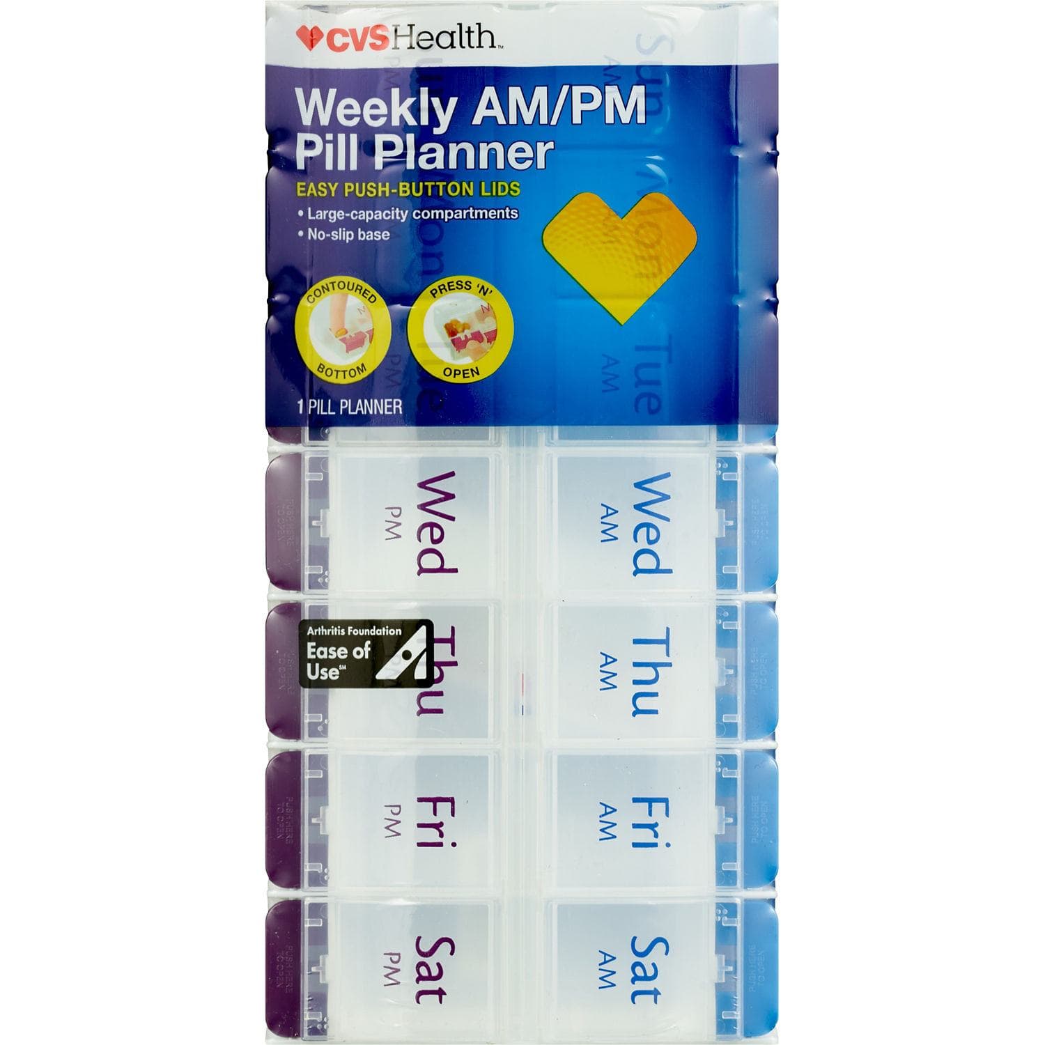 Picture of Weekly AM/PM Pill Planner, 1 CT