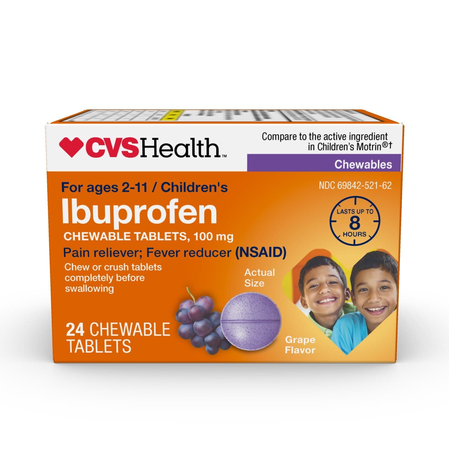 Picture of Junior Strength Ibuprofen Chewables, 24 CT