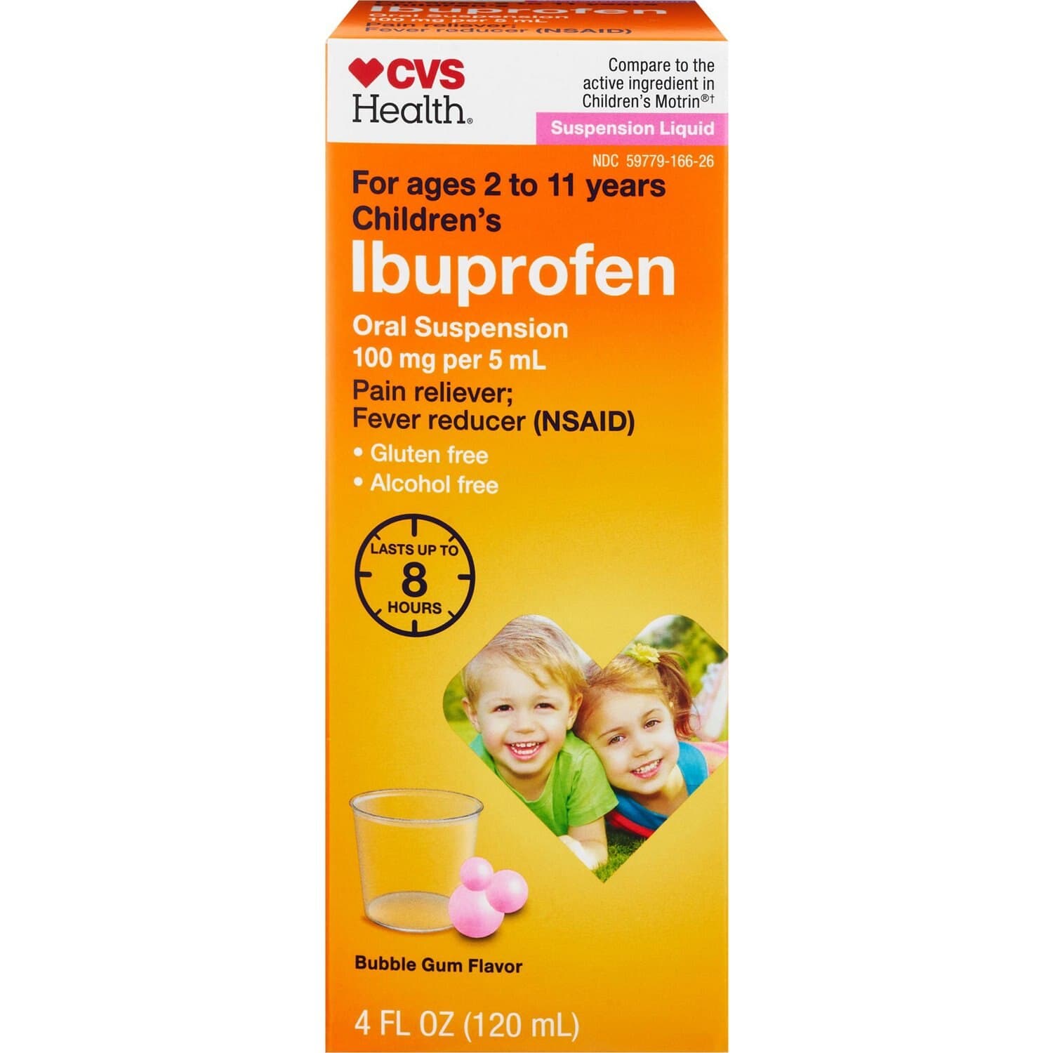 Picture of Ibuprofen 100mg Liquid Bubblegum, 4 OZ