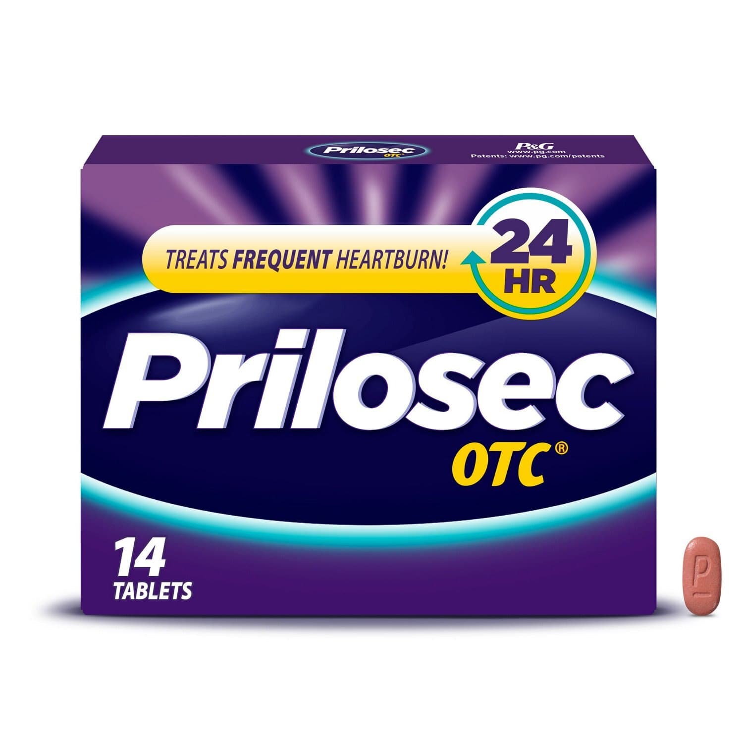 Picture of Prilosec 20mg 24hr Relief Tablets, 42 CT