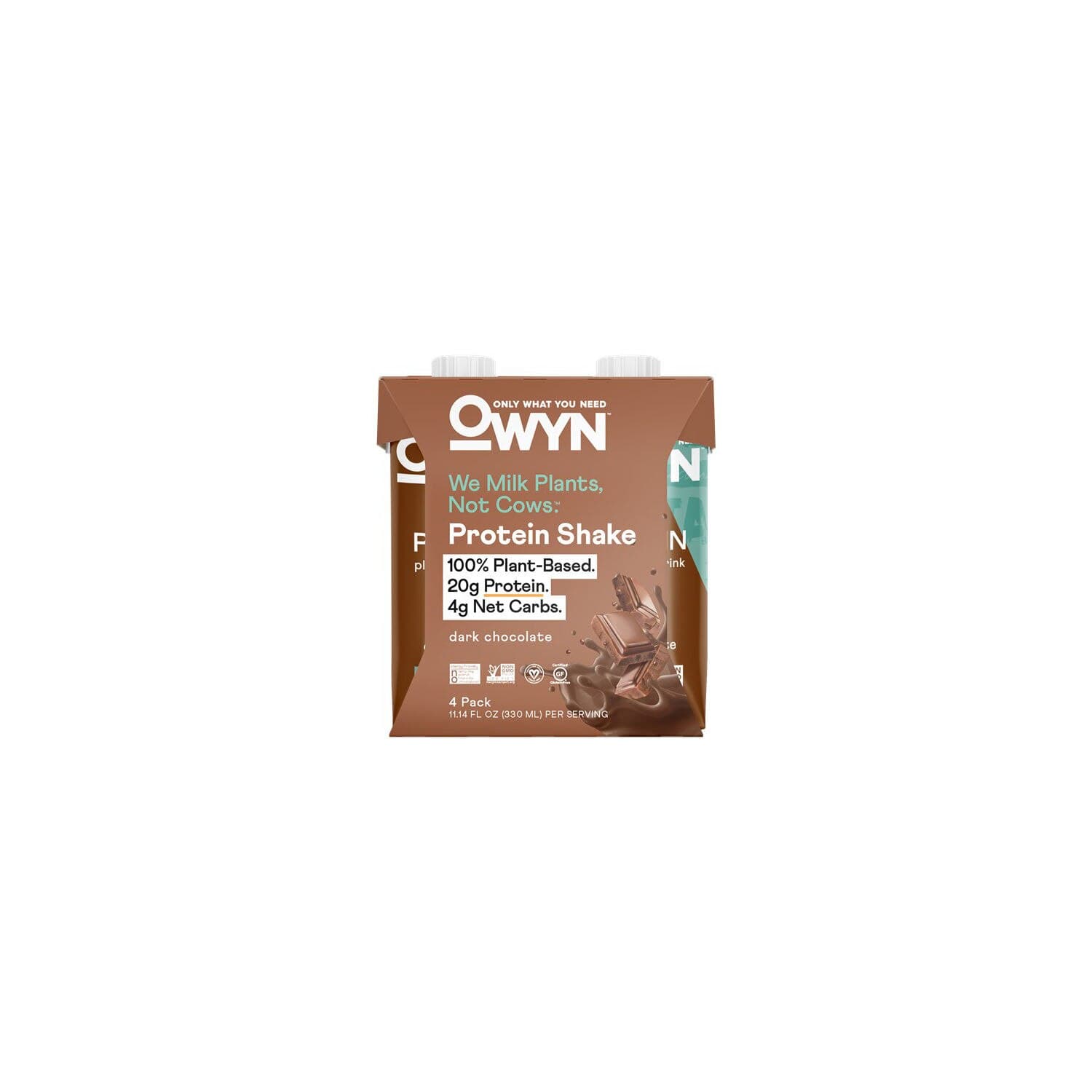 Picture of Owyn Protein Shake Dark Chocolate 4 Pack, 11.1 OZ