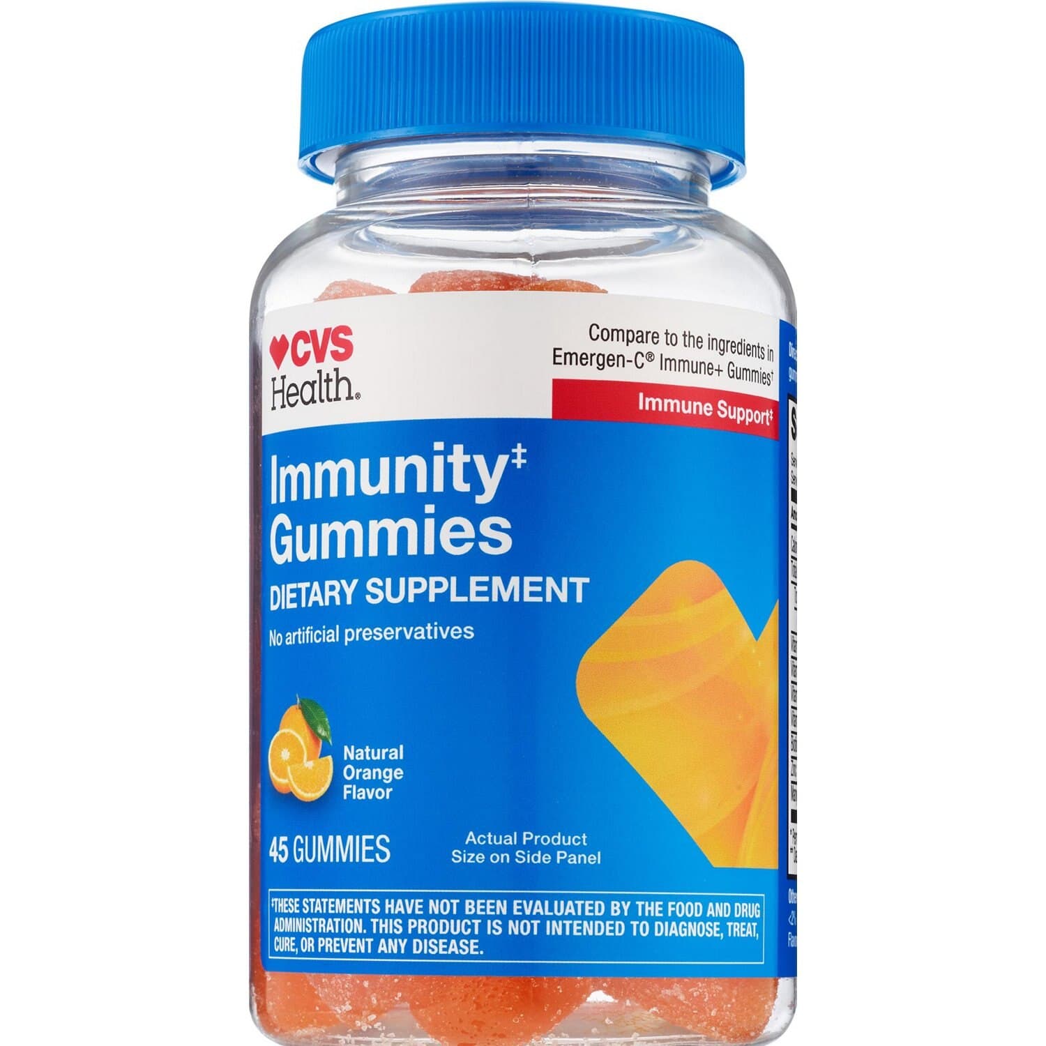 Picture of Immunity Gummies, Orange Flavor, 45 CT