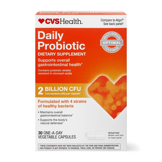 Picture of Daily Probiotic 4 Strains 2 Billion CPU, 30 CT