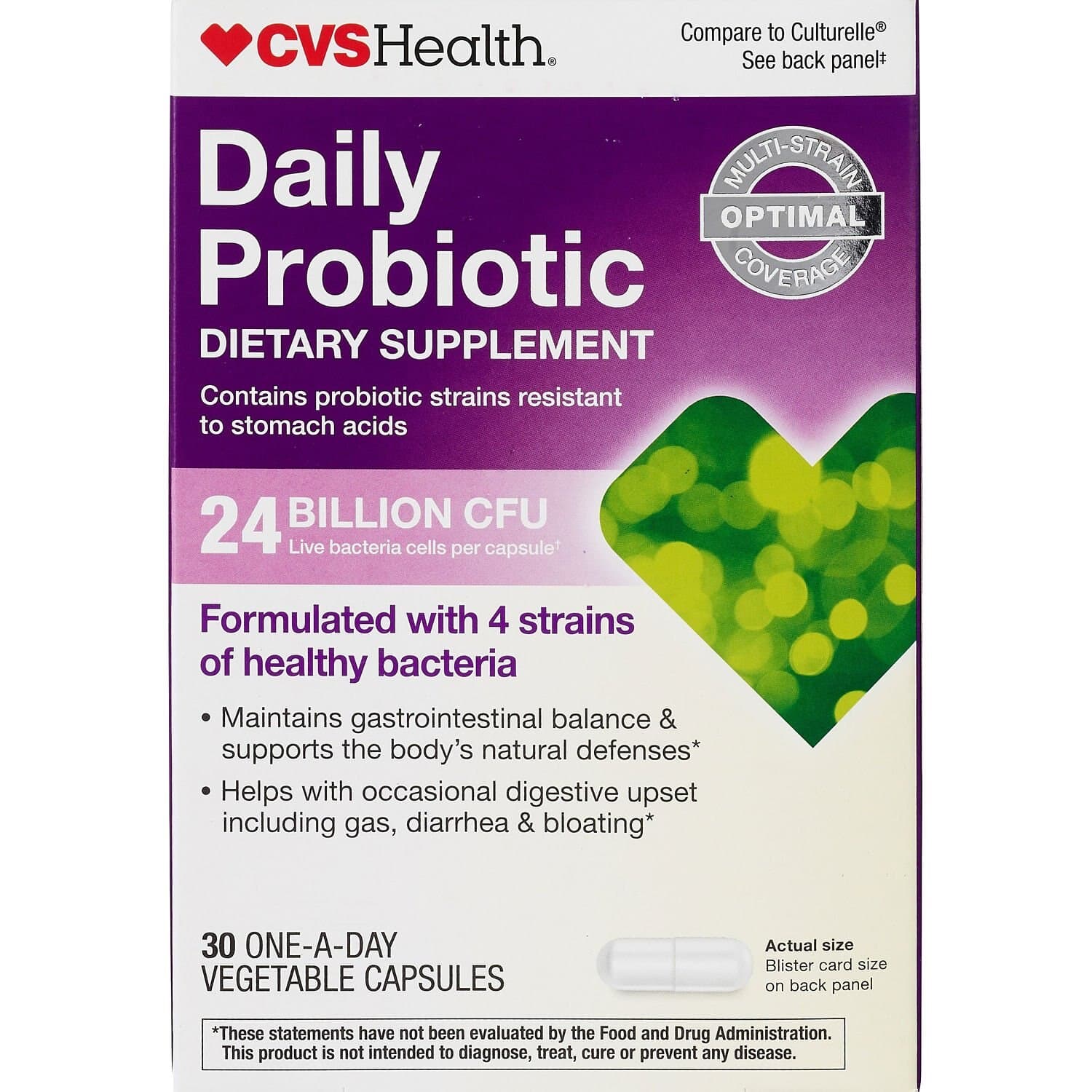 Picture of Daily Probiotic 4 Strains 24 Billion Cpu, 30 CT