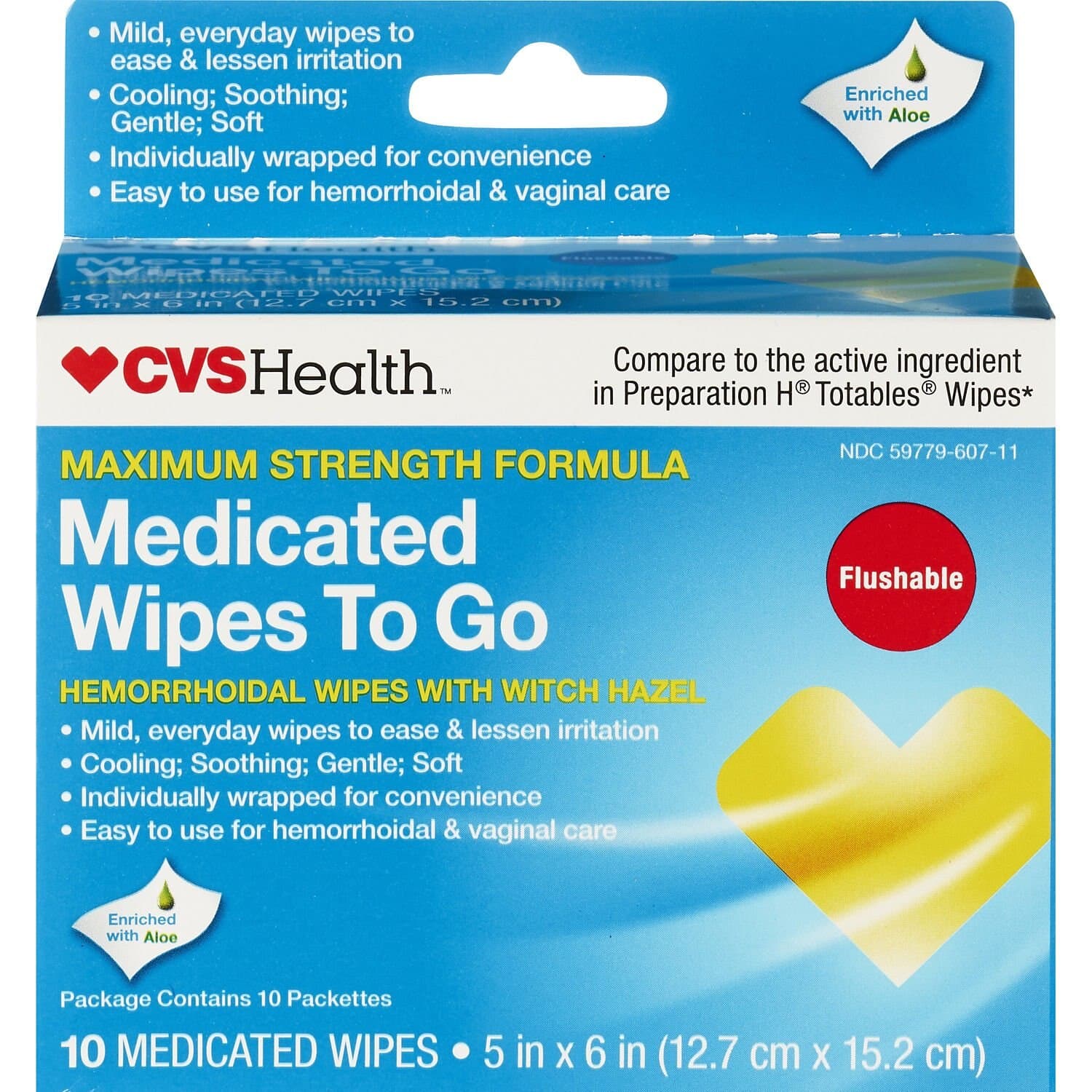 Picture of Hemorrhoidal Medicated Wipes, 96 CT
