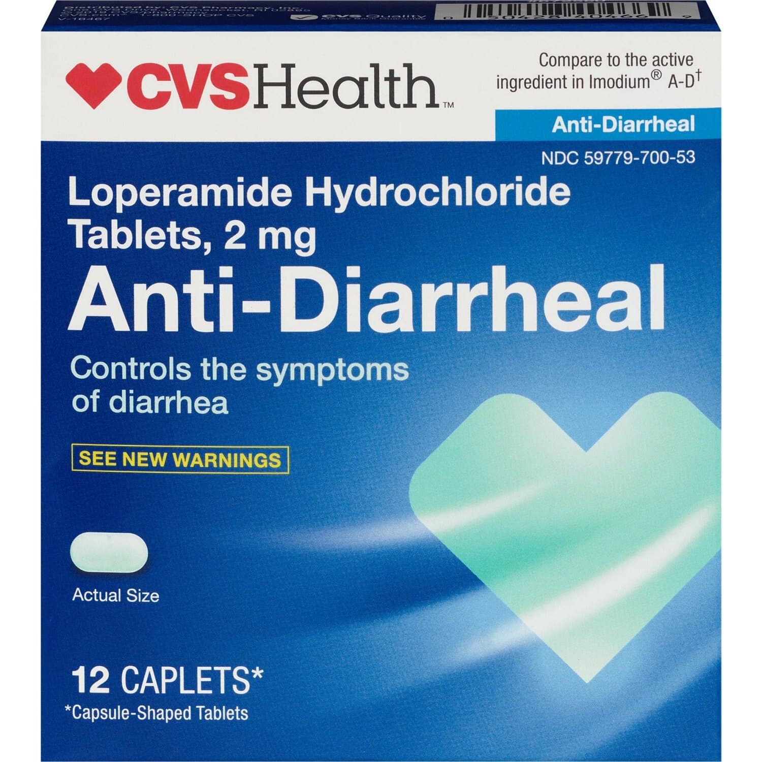 Picture of Anti-Diarrheal 2mg Caplets, 24 CT