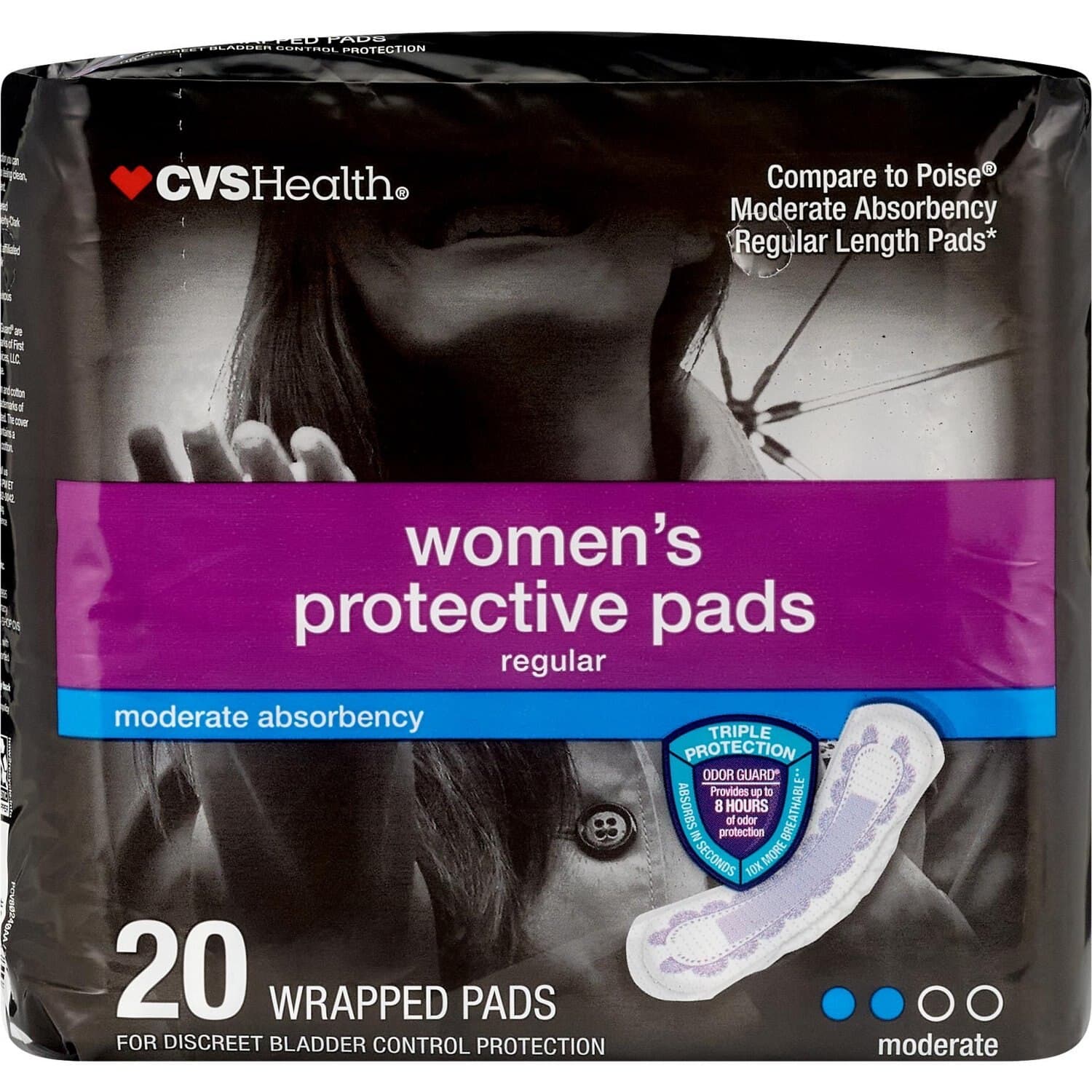 Picture of Women's Protective Pads, Moderate, 20 CT