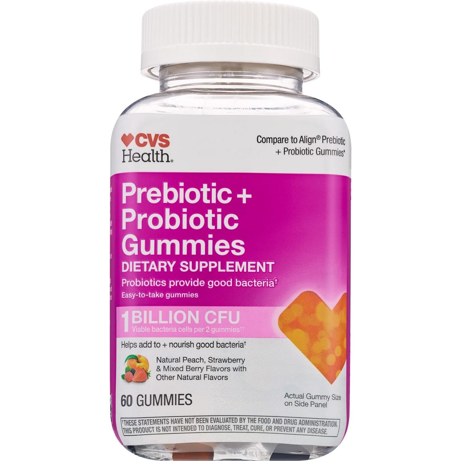Picture of Prebiotic & Probiotic Fruit Gummies 1 Billion Cfus, 60 CT