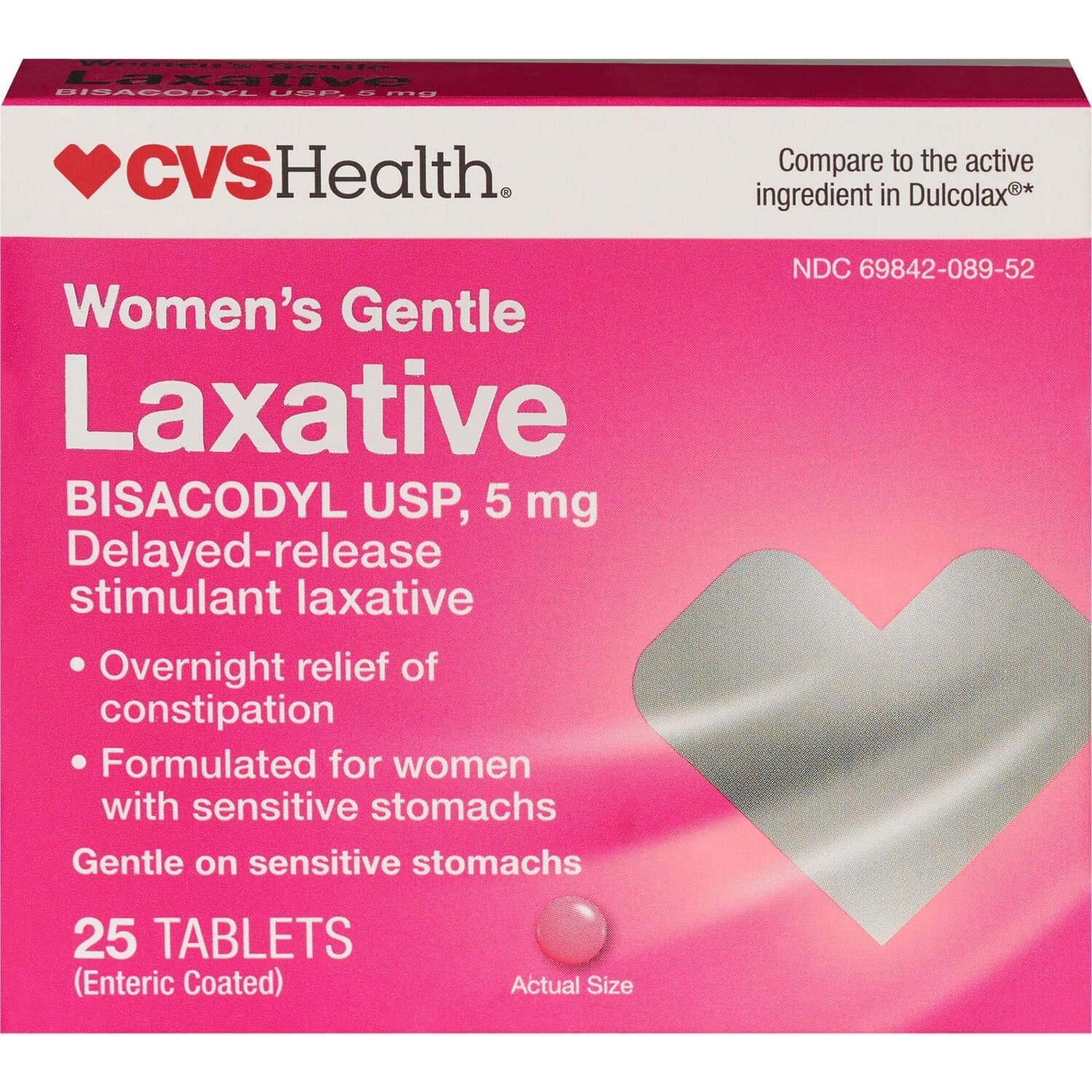 Picture of Women's Bisacodyl 5mg Tablets, 25 CT