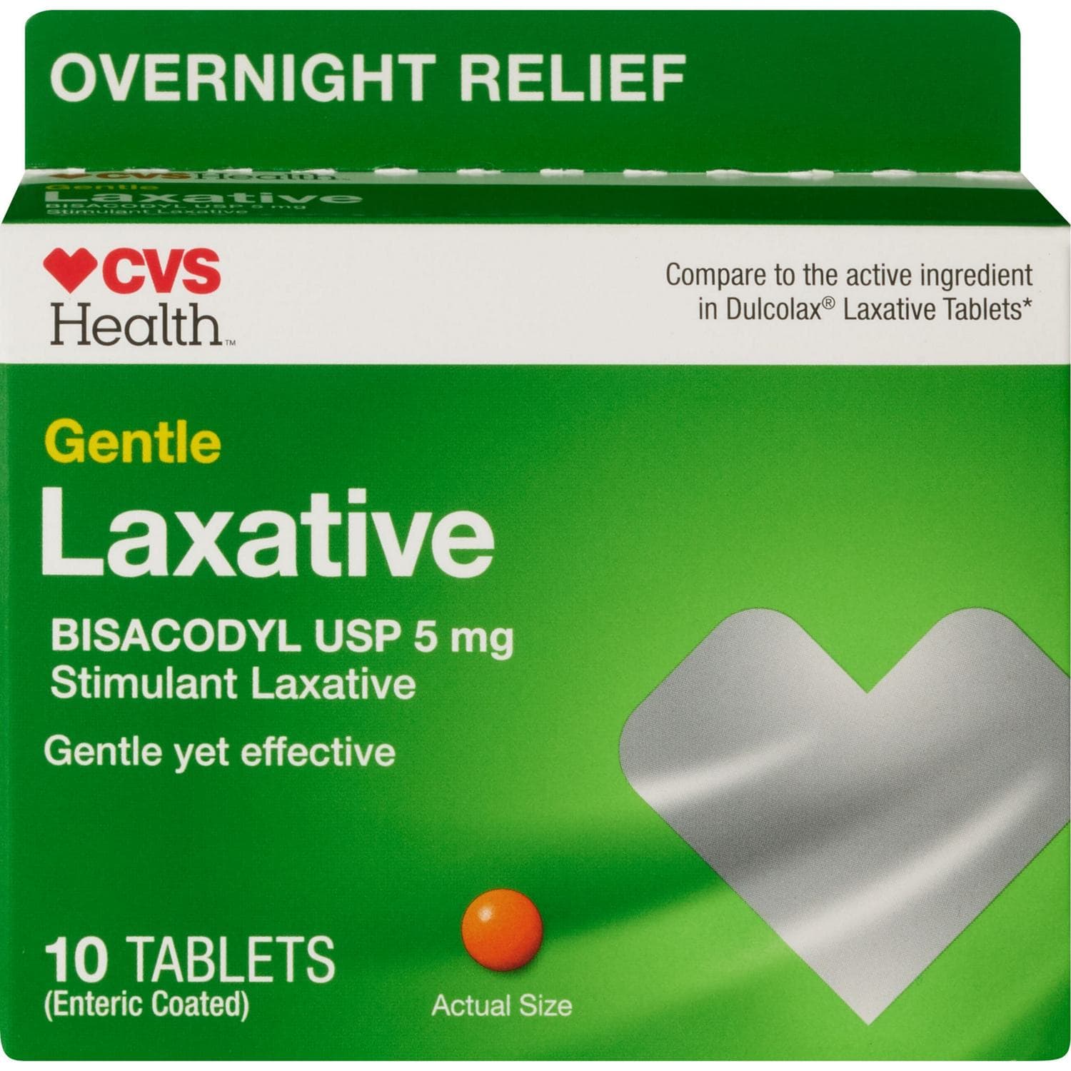 Picture of Bisacodyl Laxative 5mg Tablets, 50 CT