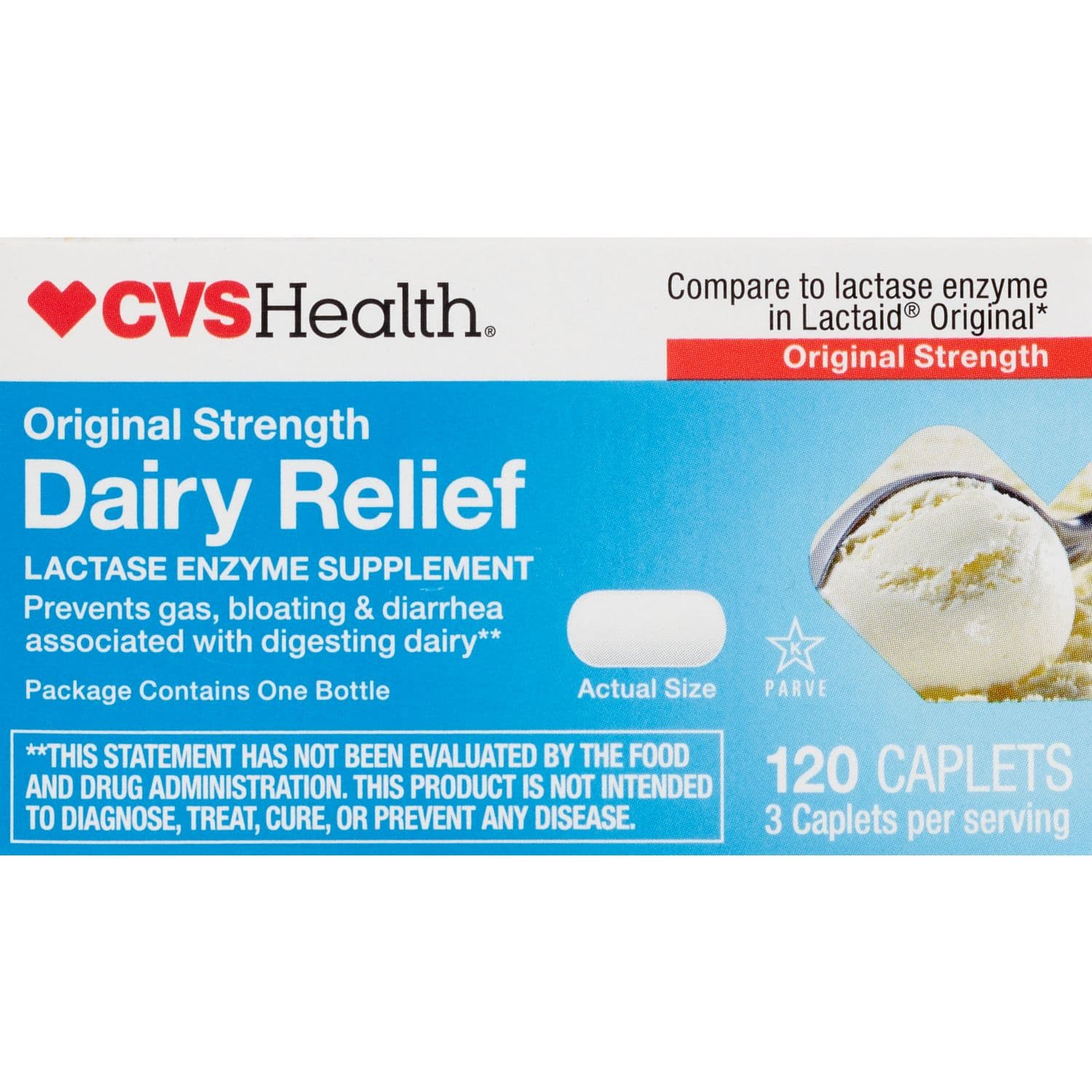 Picture of Extra Strength Lactase Enzyme Caplets, 50 CT