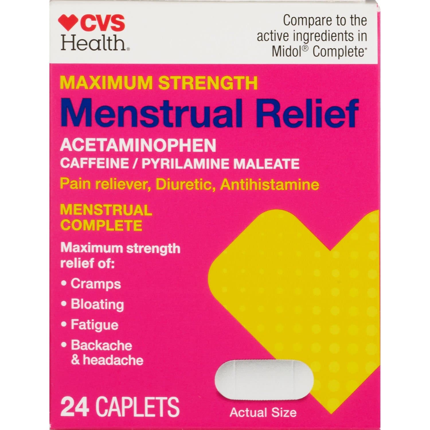 Picture of Menstrual Pain Relief, 24 CT