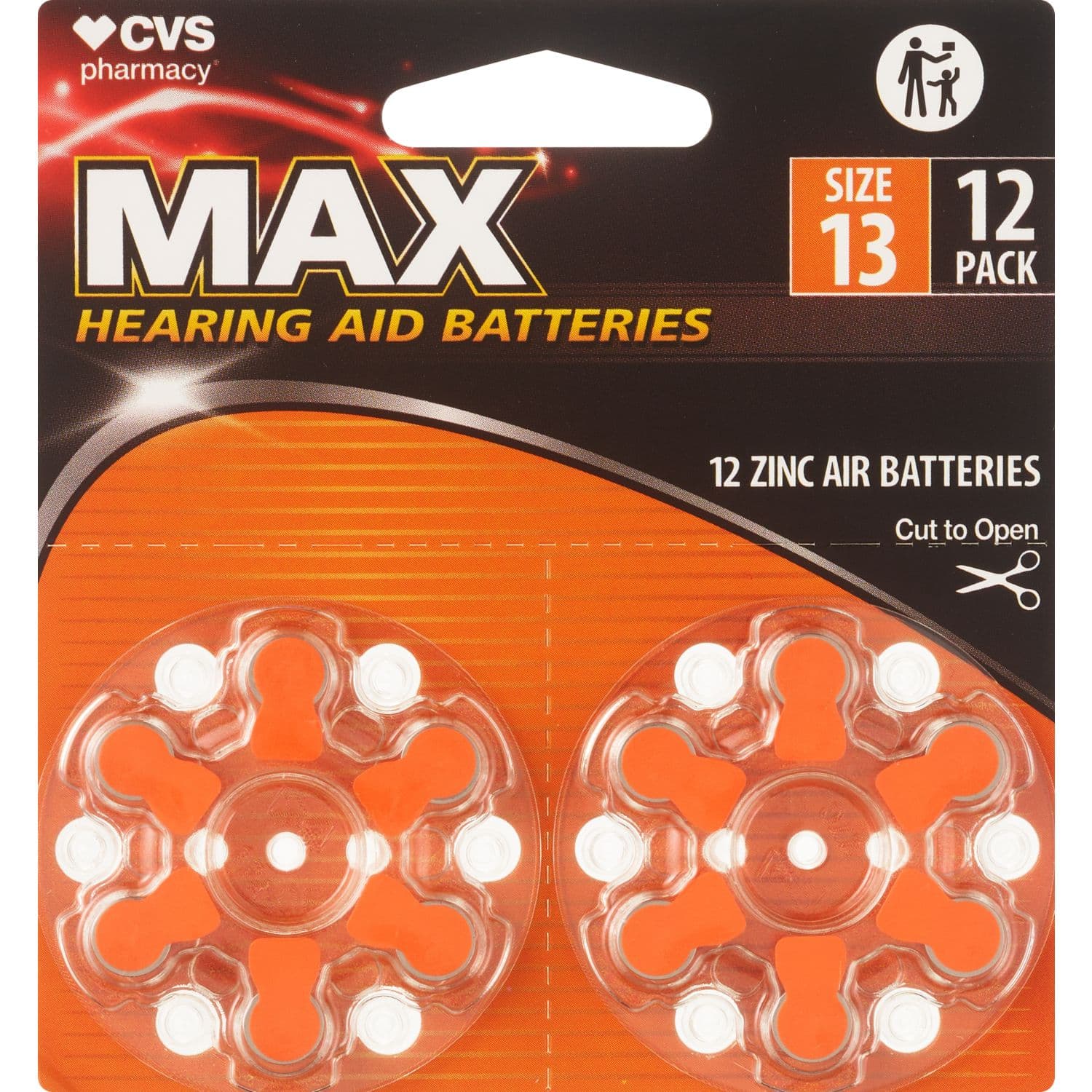 Picture of Hearing Aid Battery 13, 12 CT