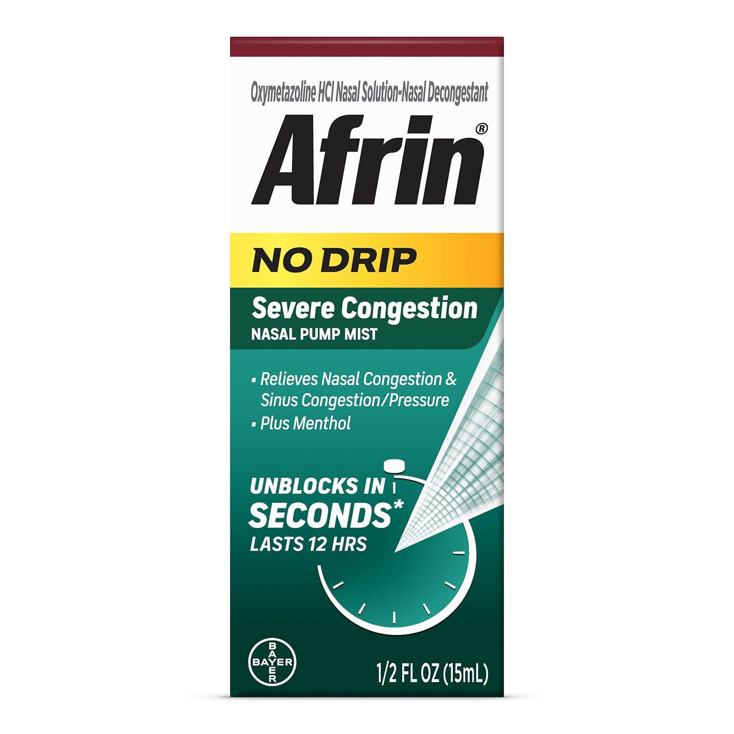 Picture of Afrin No-Drip Severe Congestion Nasal Spray, 0.5 OZ