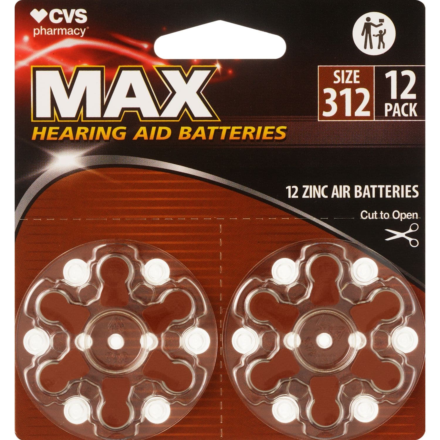 Picture of Hearing Aid Battery 312, 12 CT