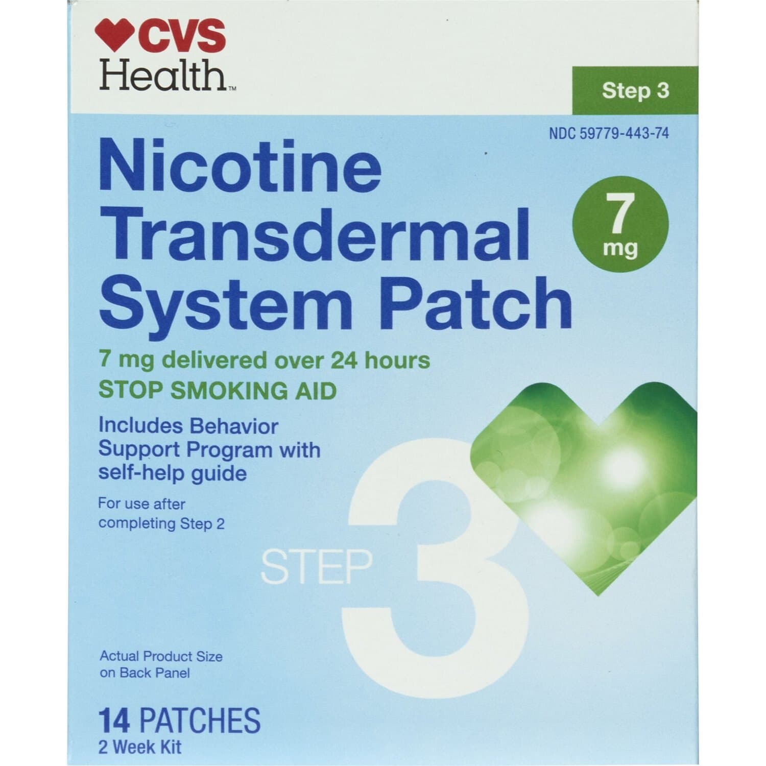 Picture of Nicotine Transdermal 7mg Patch Step 3, 14 CT